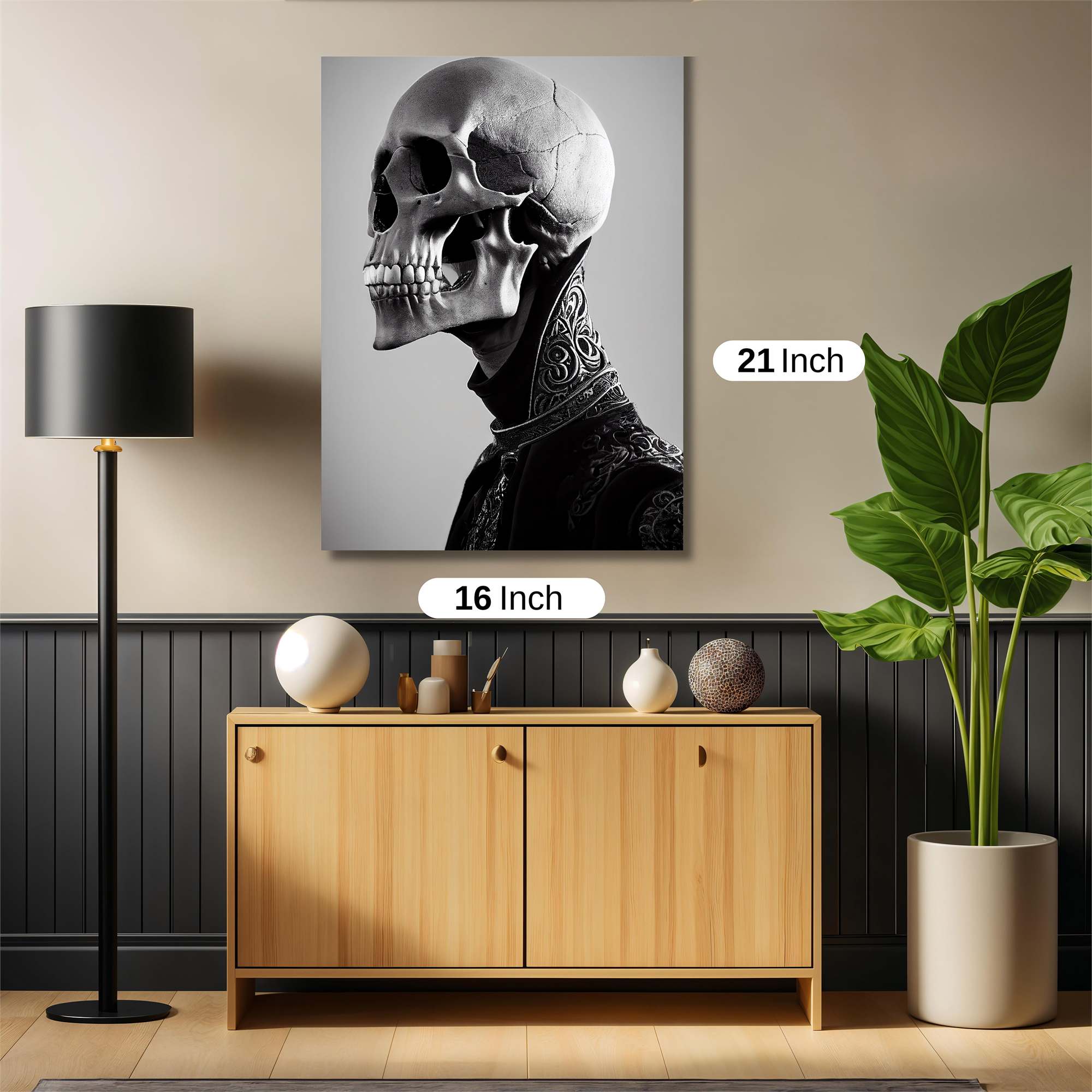 Skull Elegance Safe Wall Magnetic / M