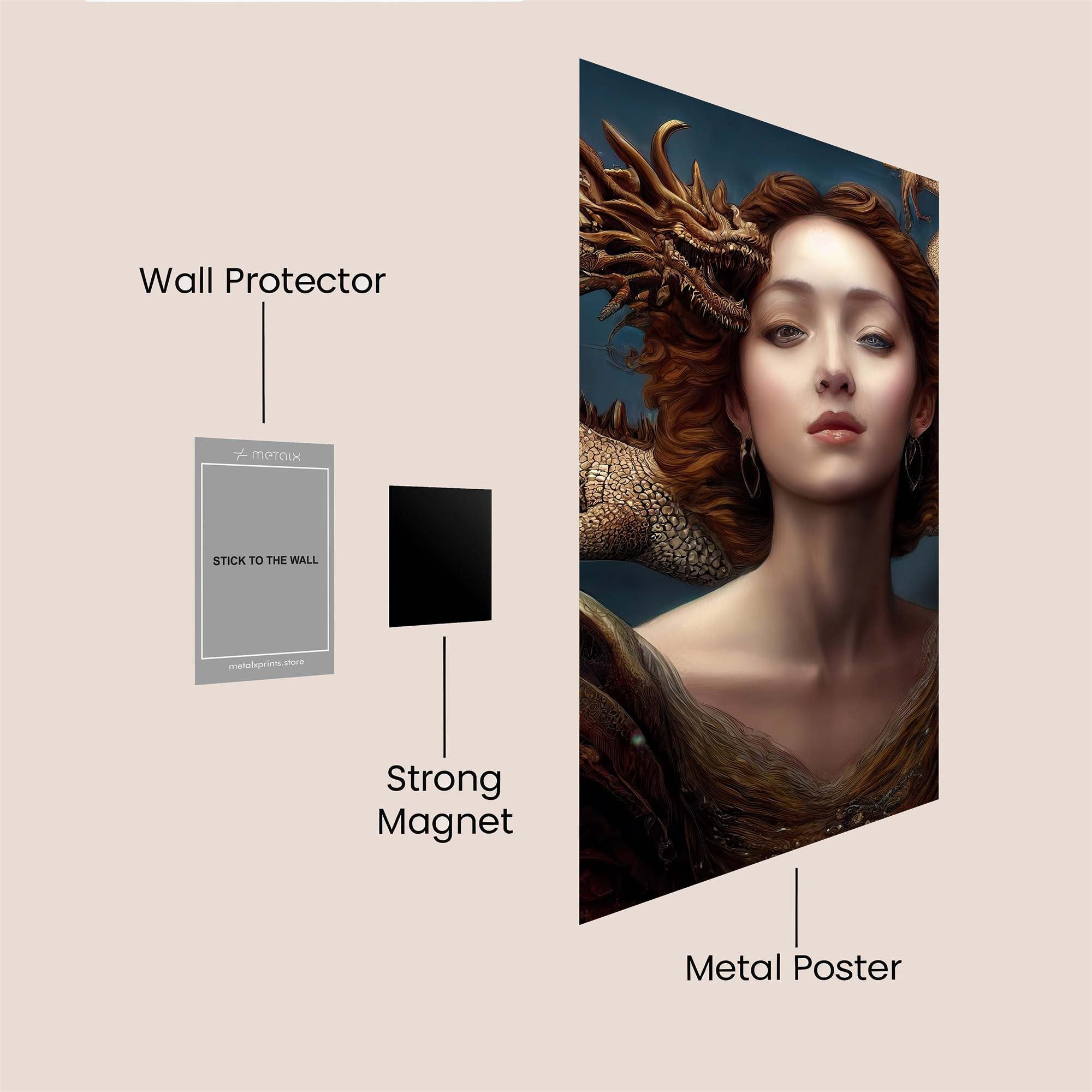 Dragon Serenity Safe Wall Magnetic / M