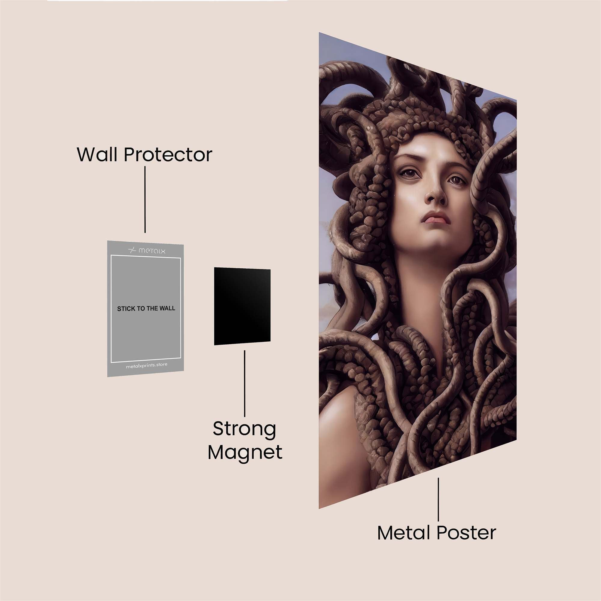Medusa Enigmatic Safe Wall Magnetic / M