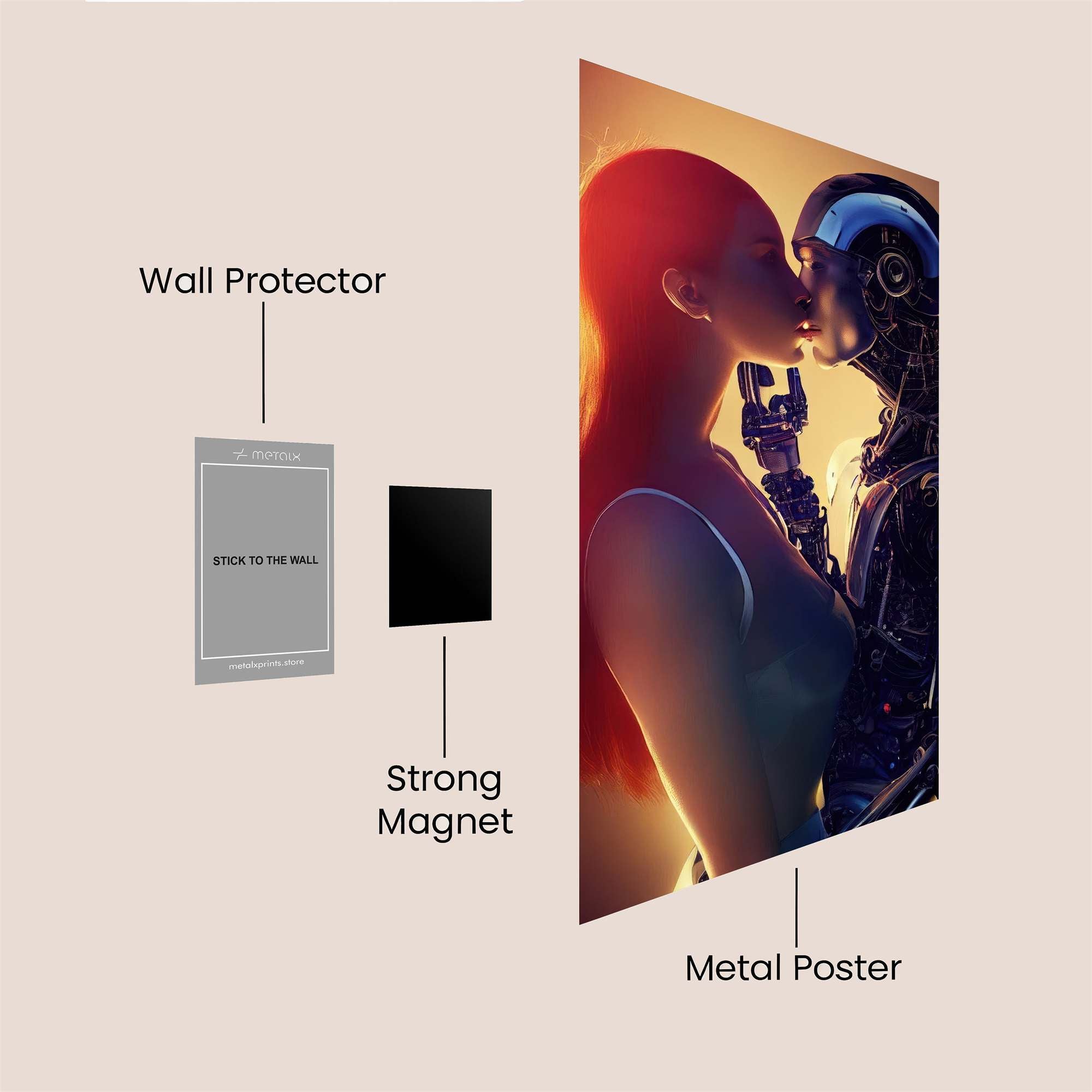 Robot Romance Safe Wall Magnetic / M