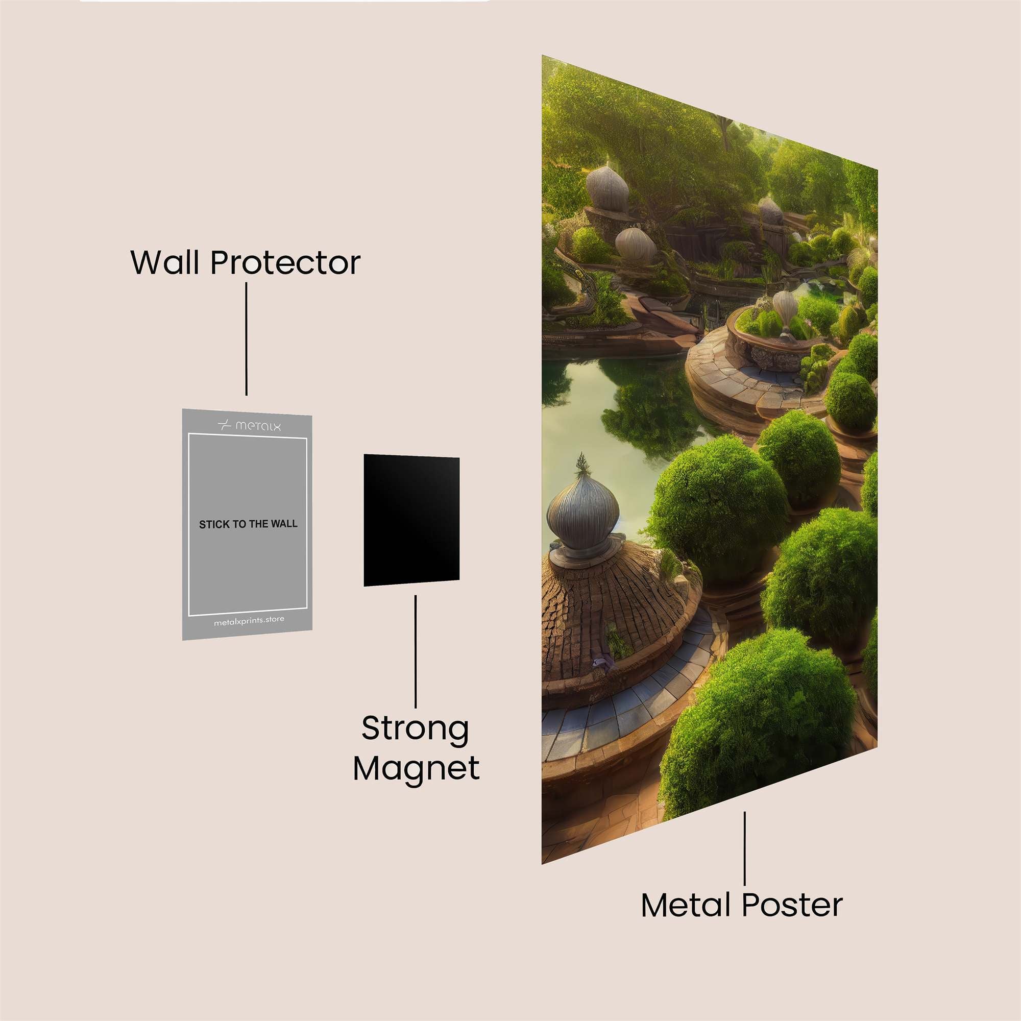 Garden Serenity Safe Wall Magnetic / M