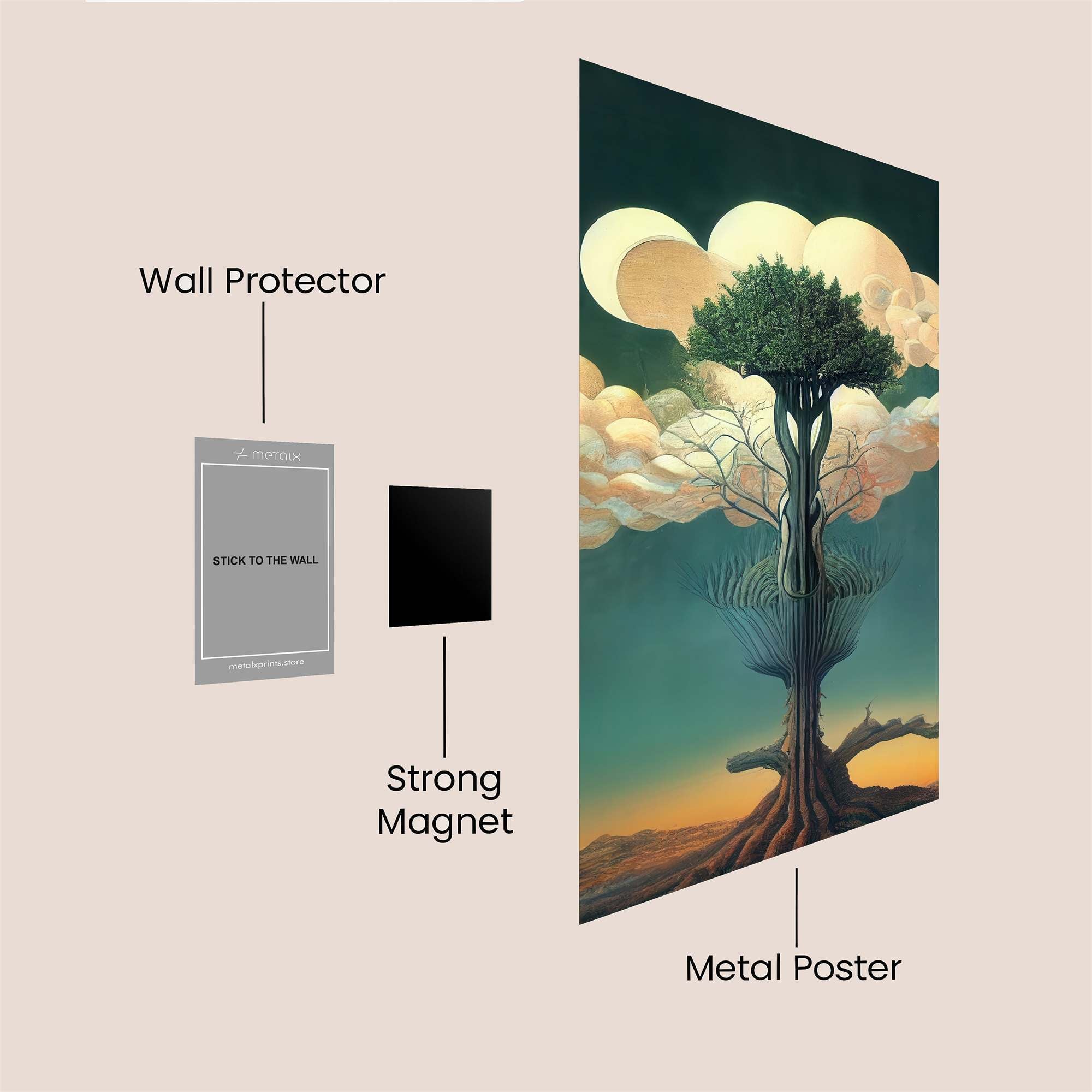 Tree Dreamscape Safe Wall Magnetic / M