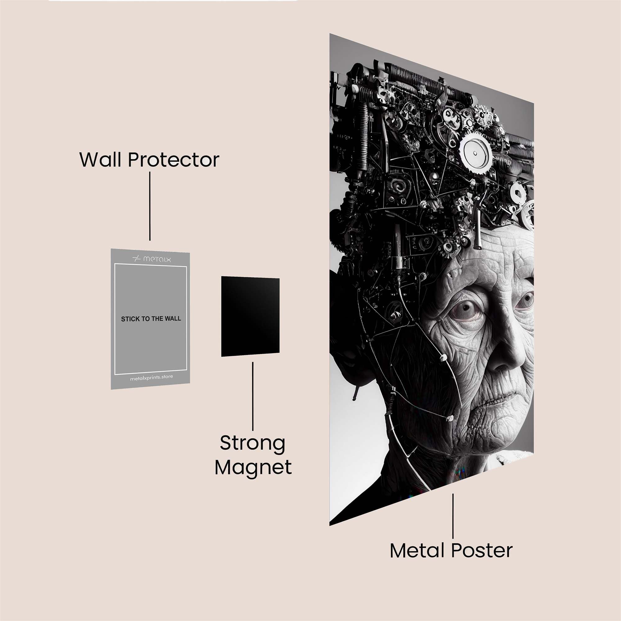 Mind Mechanic Safe Wall Magnetic / M
