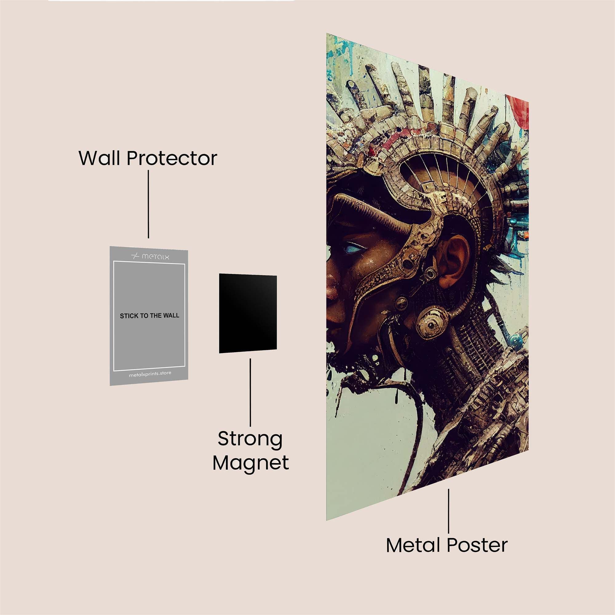 Cyber Pharaoh Safe Wall Magnetic / M