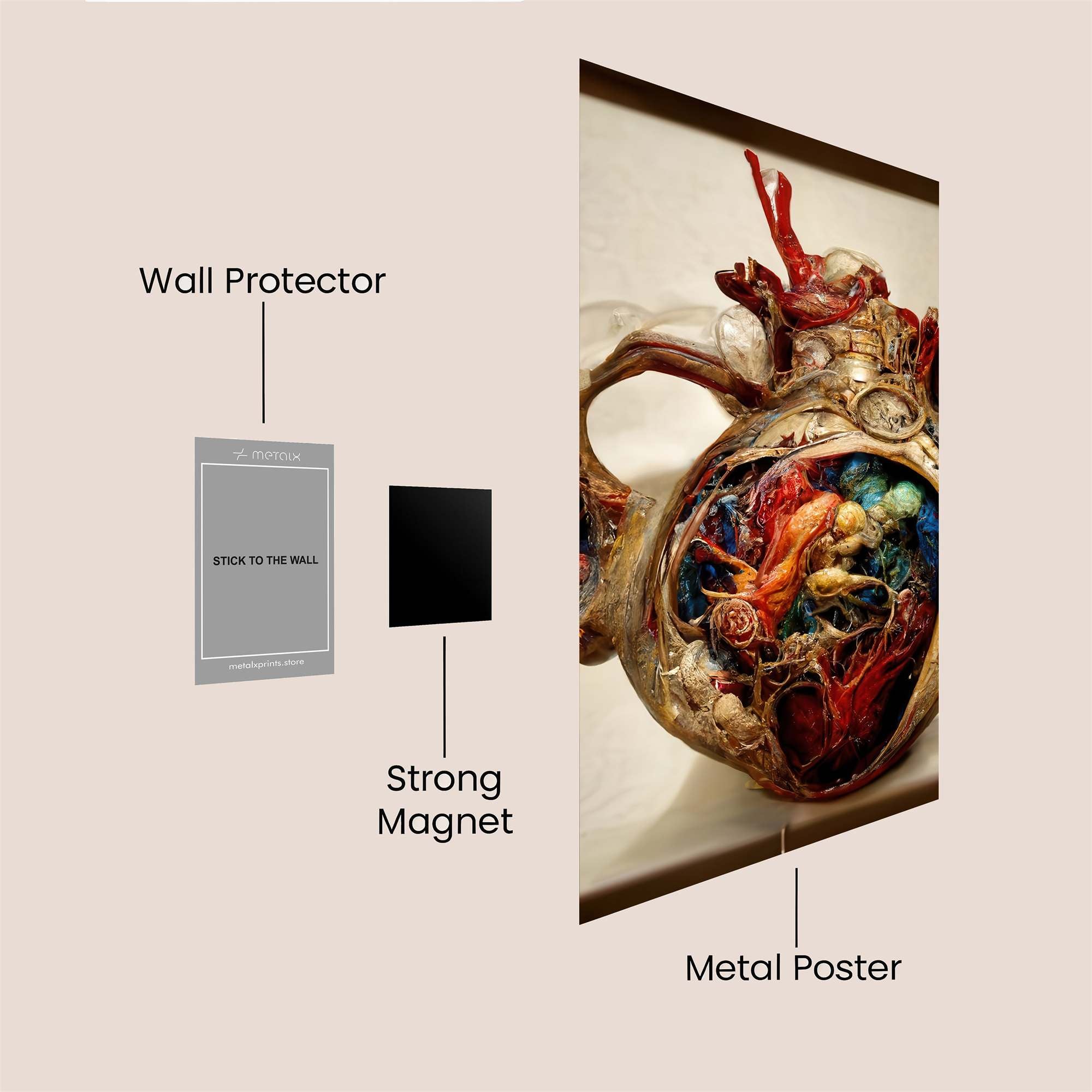 Heart Vortex Safe Wall Magnetic / M