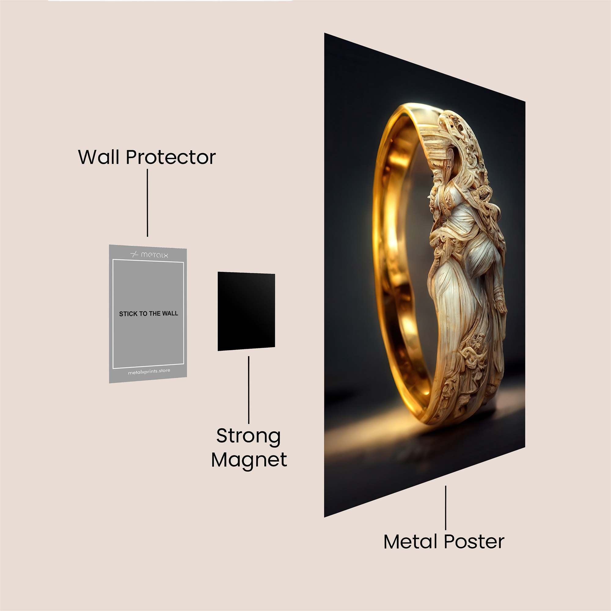 Goddess Serene Safe Wall Magnetic / M