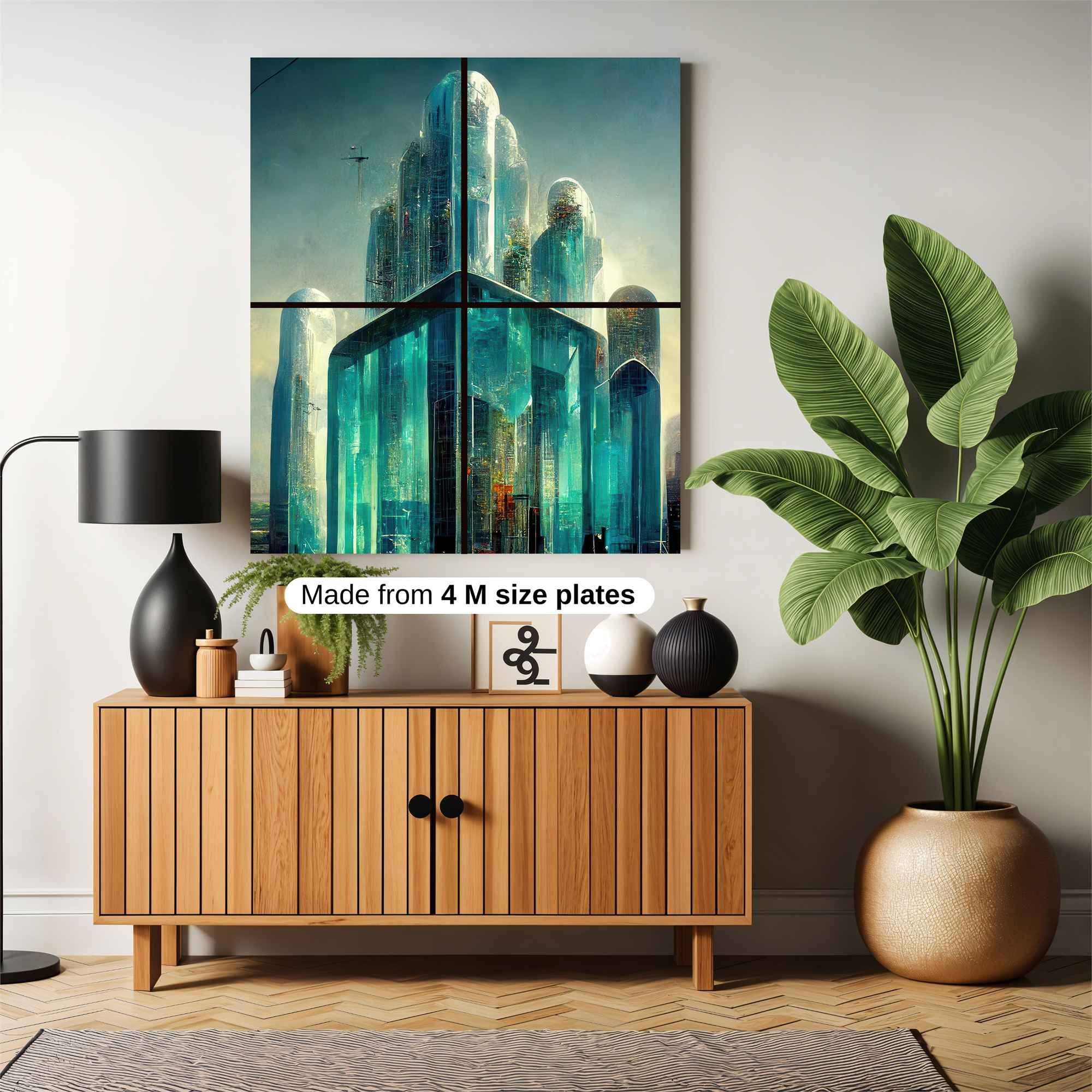 Futuristic Serenity Safe Wall Magnetic / M