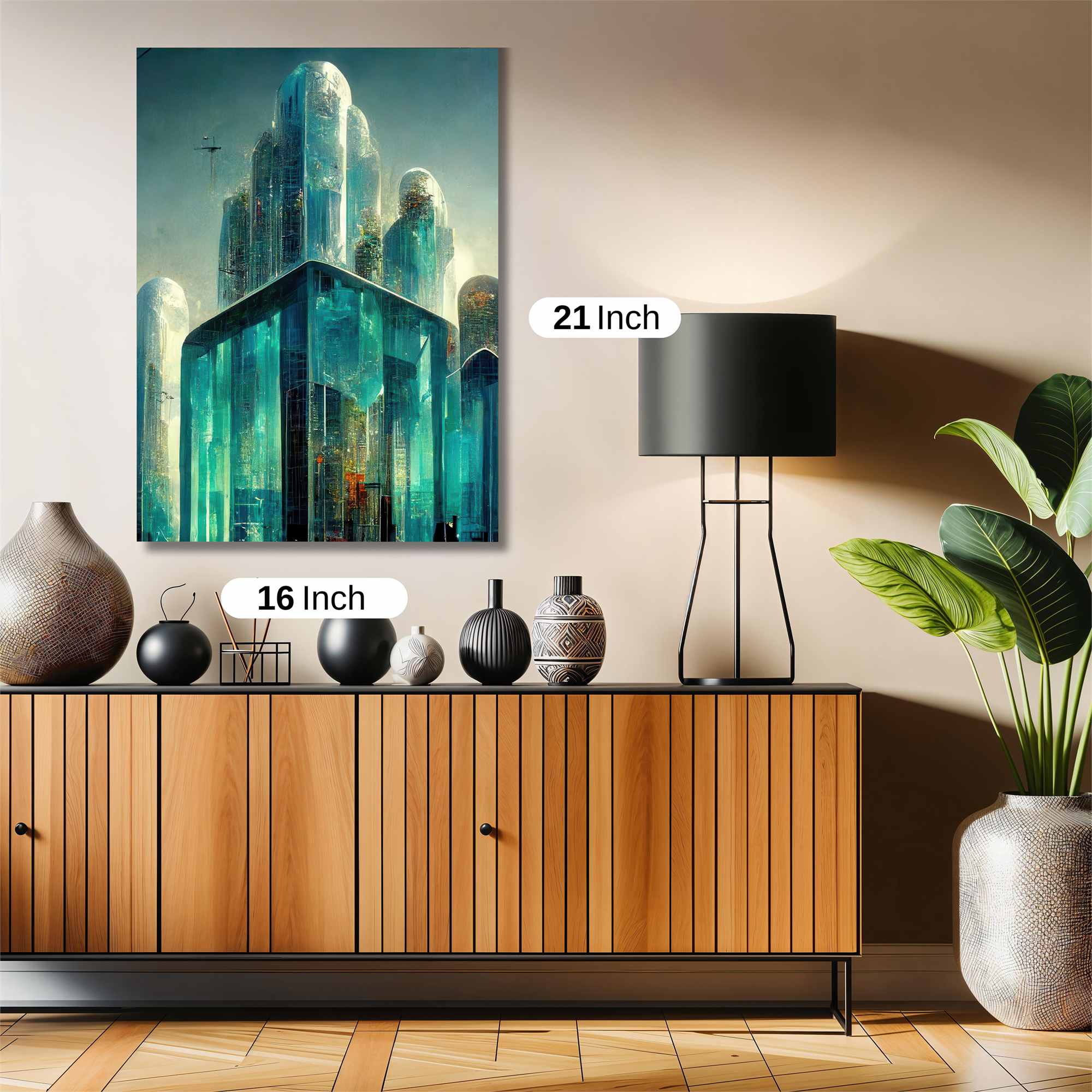 Futuristic Serenity Safe Wall Magnetic / M