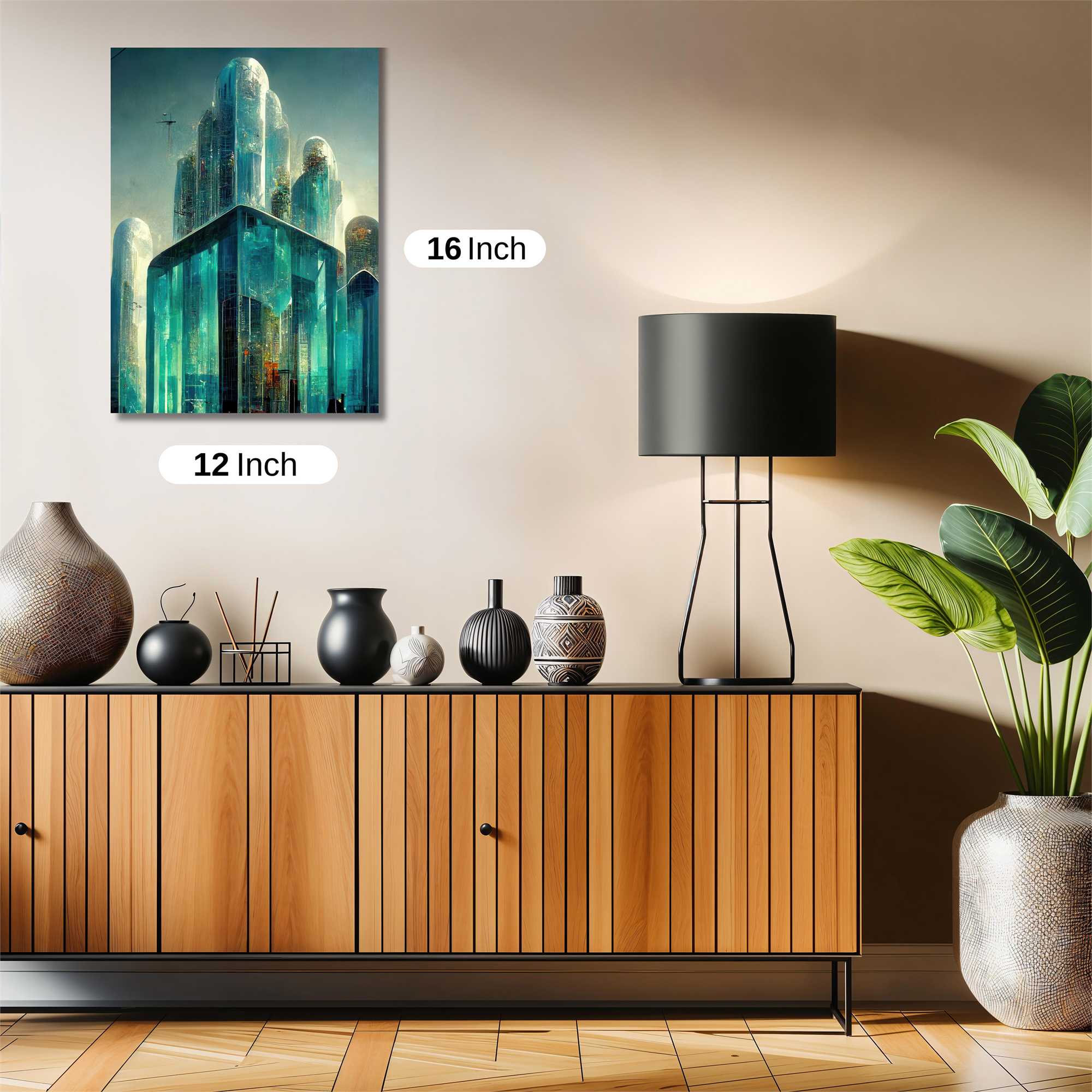 Futuristic Serenity Safe Wall Magnetic / M