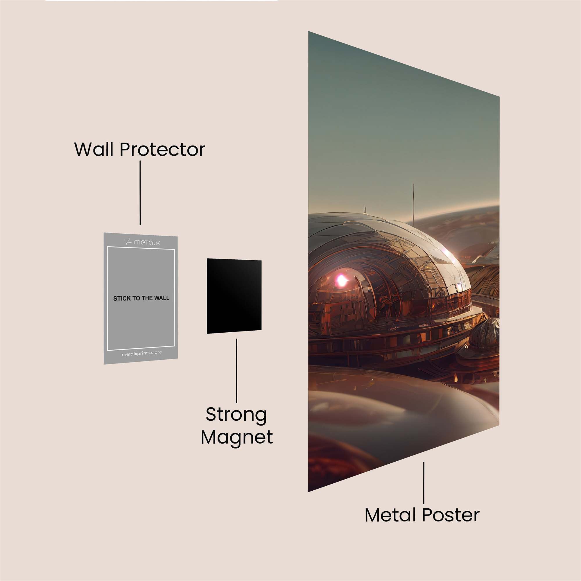 Gandalf Radiant Safe Wall Magnetic / M