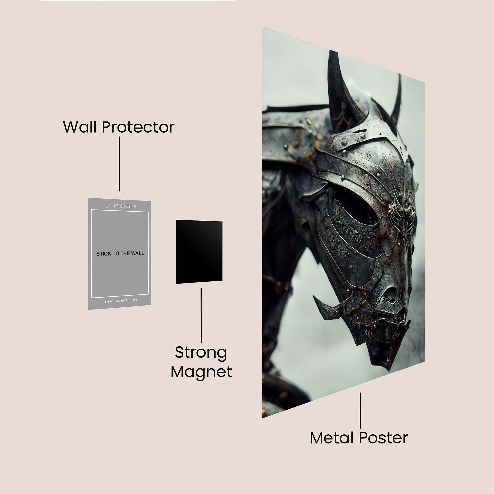 Demon Steed Safe Wall Magnetic / M