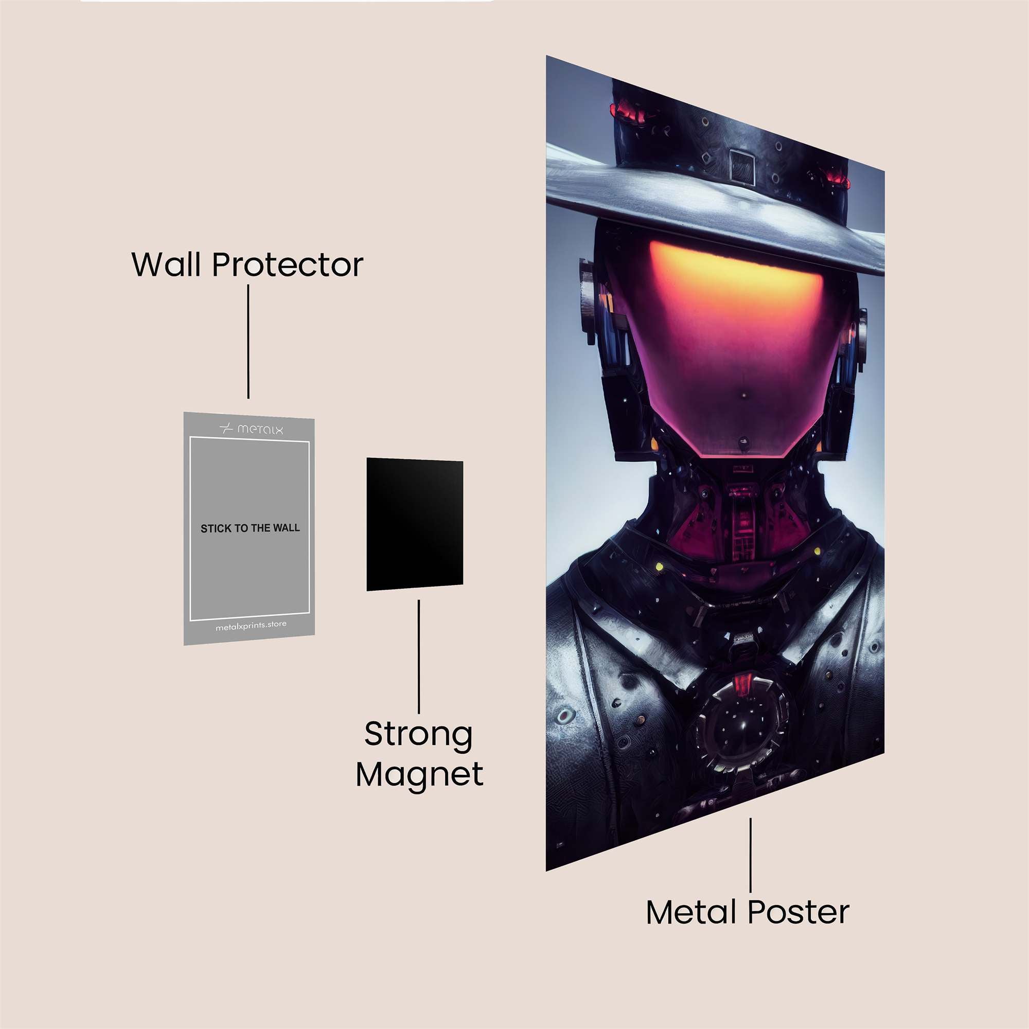 Robot Enigma Safe Wall Magnetic / M