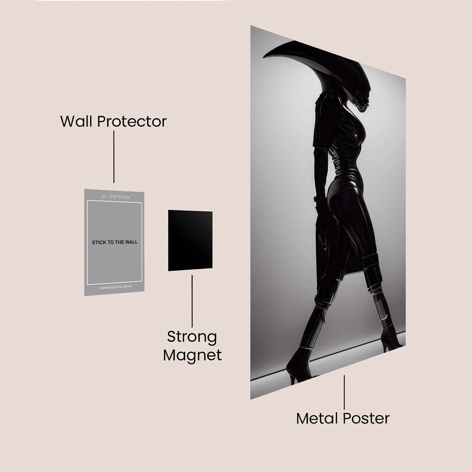 Alien Elegance Safe Wall Magnetic / M