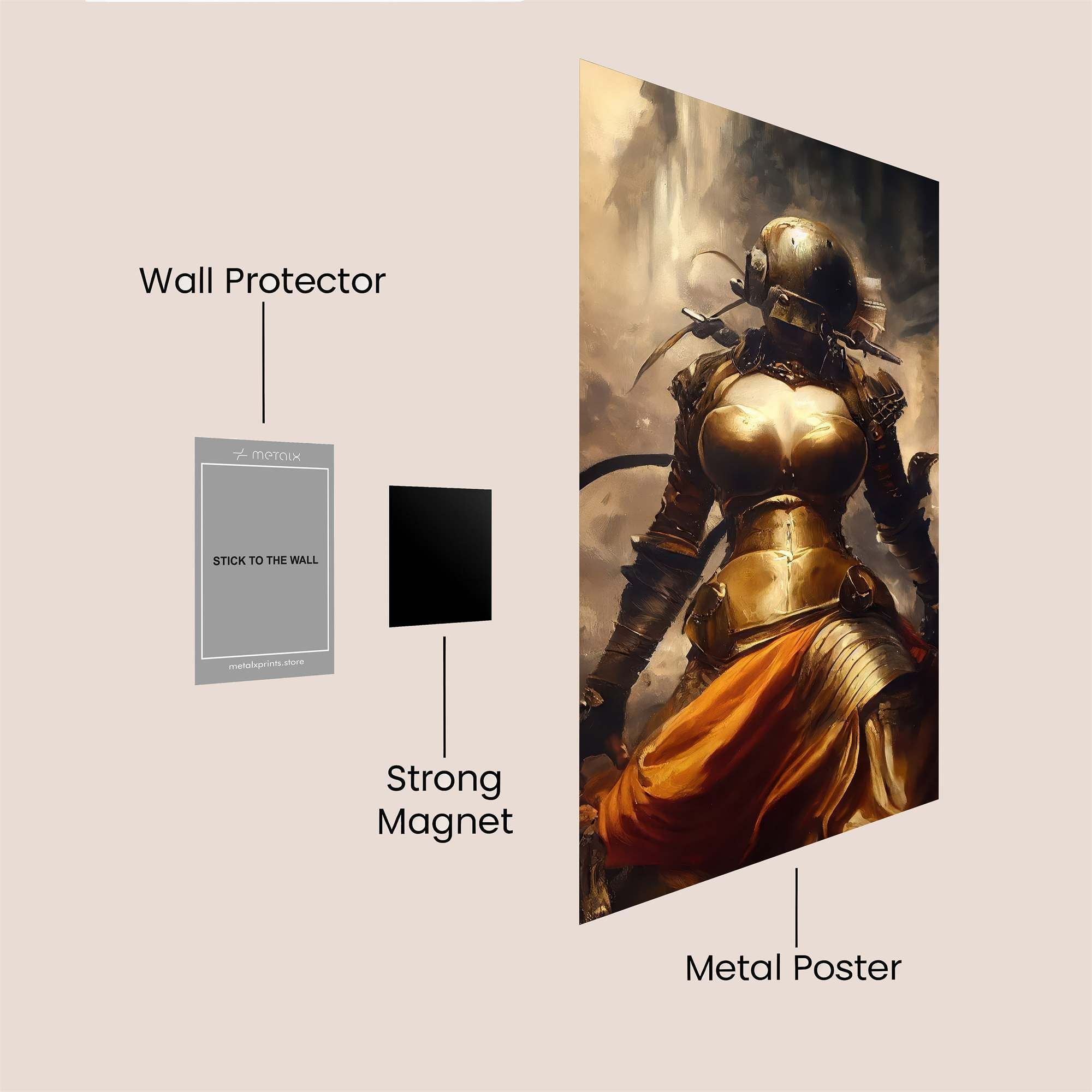 Knightly Valor Safe Wall Magnetic / M