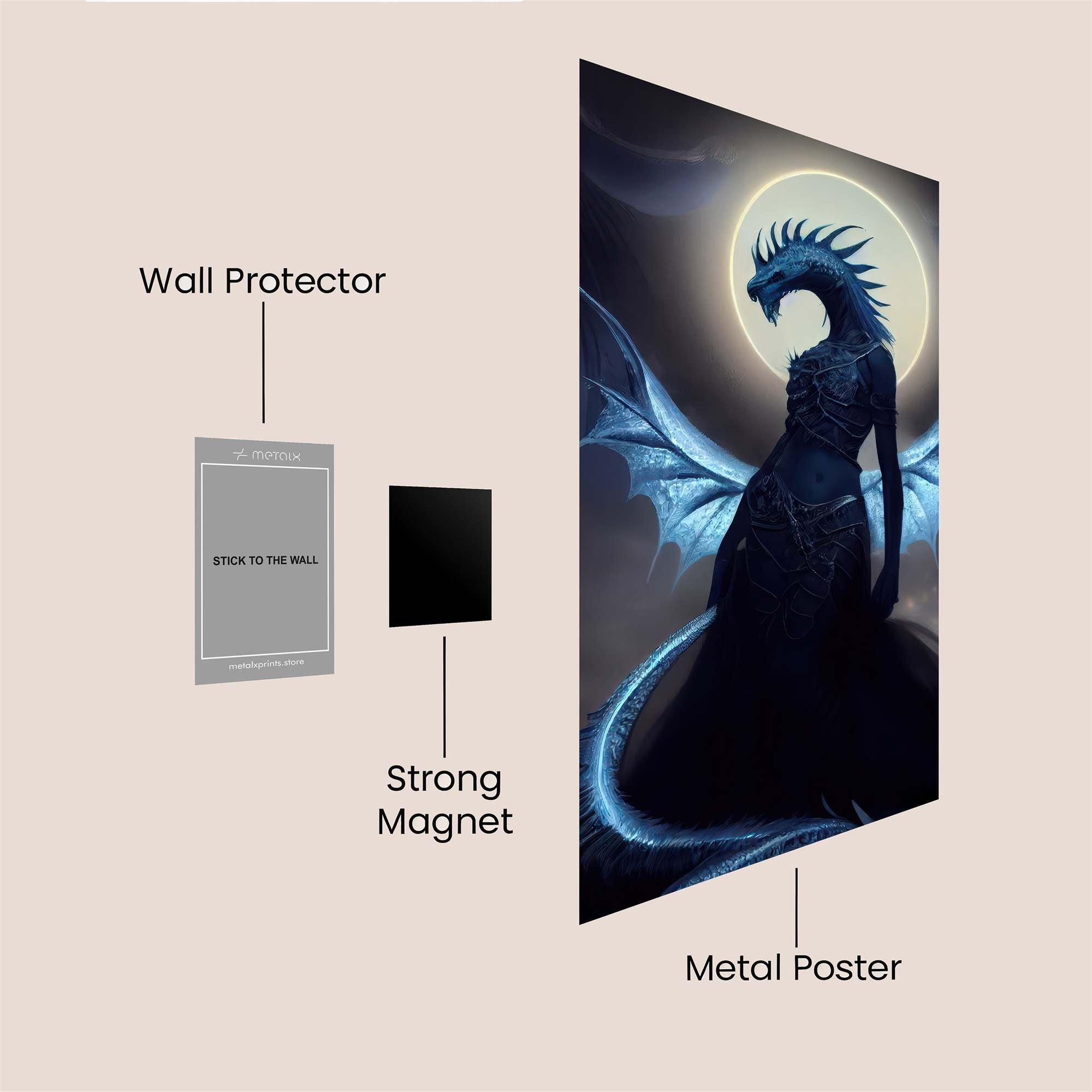 Dragon Enigma Safe Wall Magnetic / M