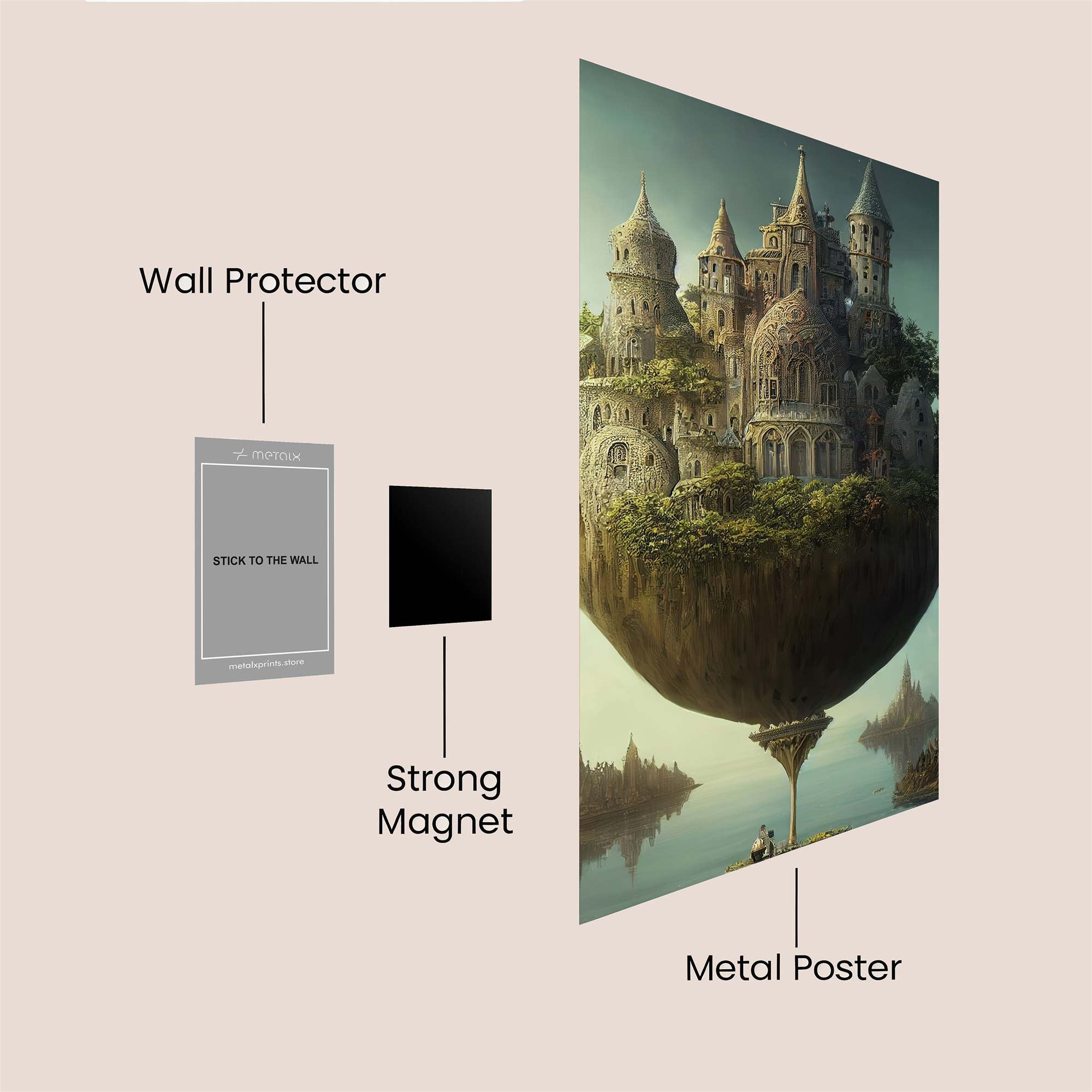 Castle Dreamscape Safe Wall Magnetic / M