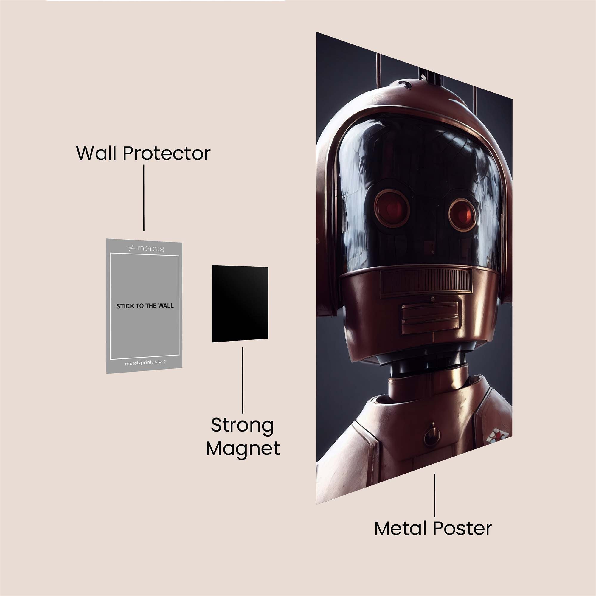 Robot Intrigue Safe Wall Magnetic / M