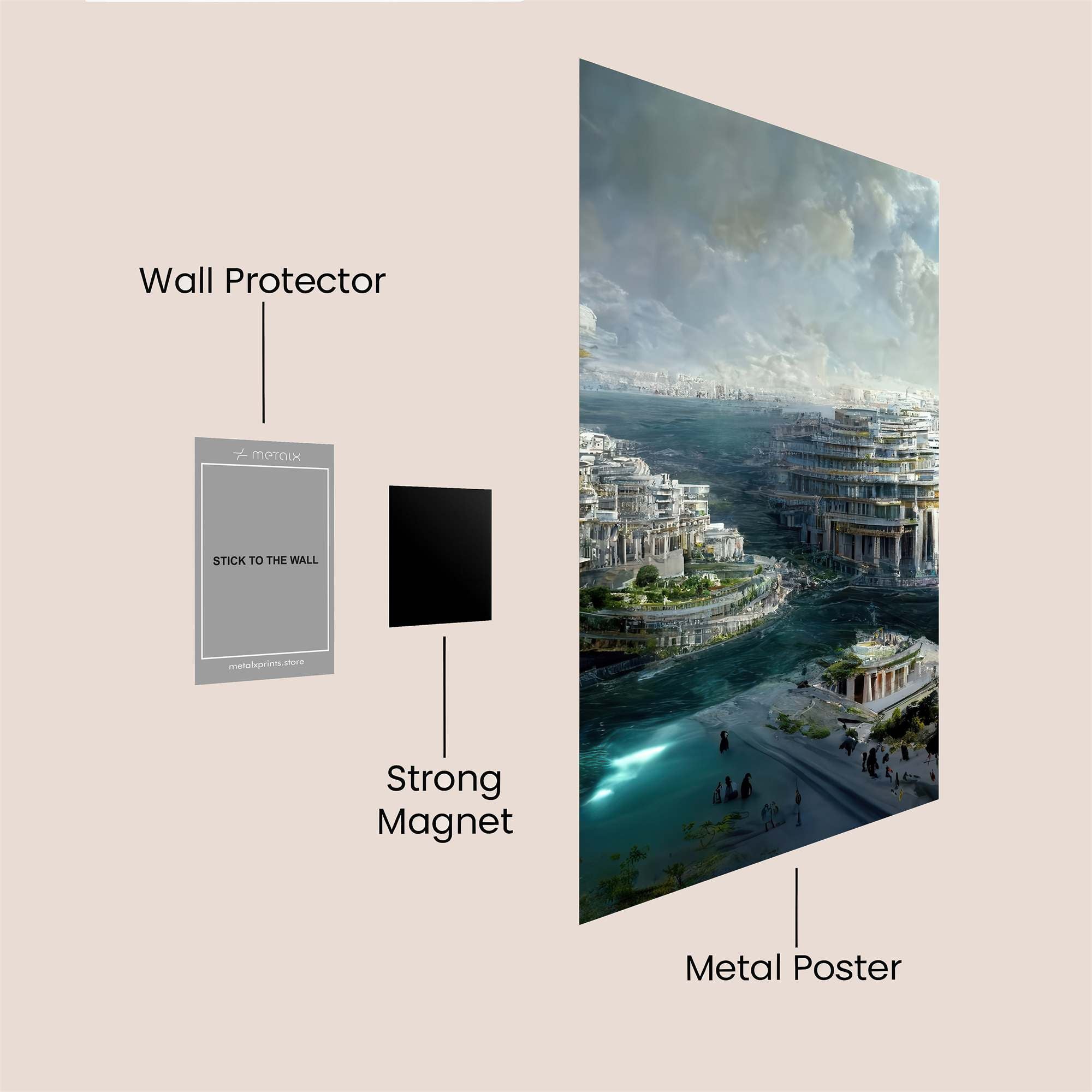 Atlantis Enigma Safe Wall Magnetic / M