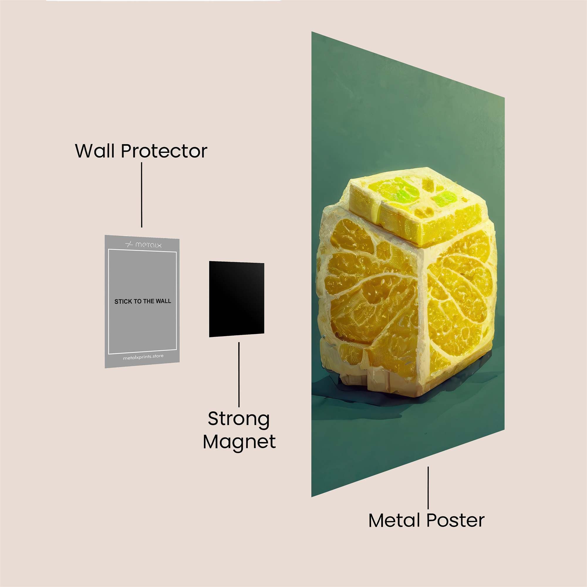 OrangeBlock Safe Wall Magnetic / M