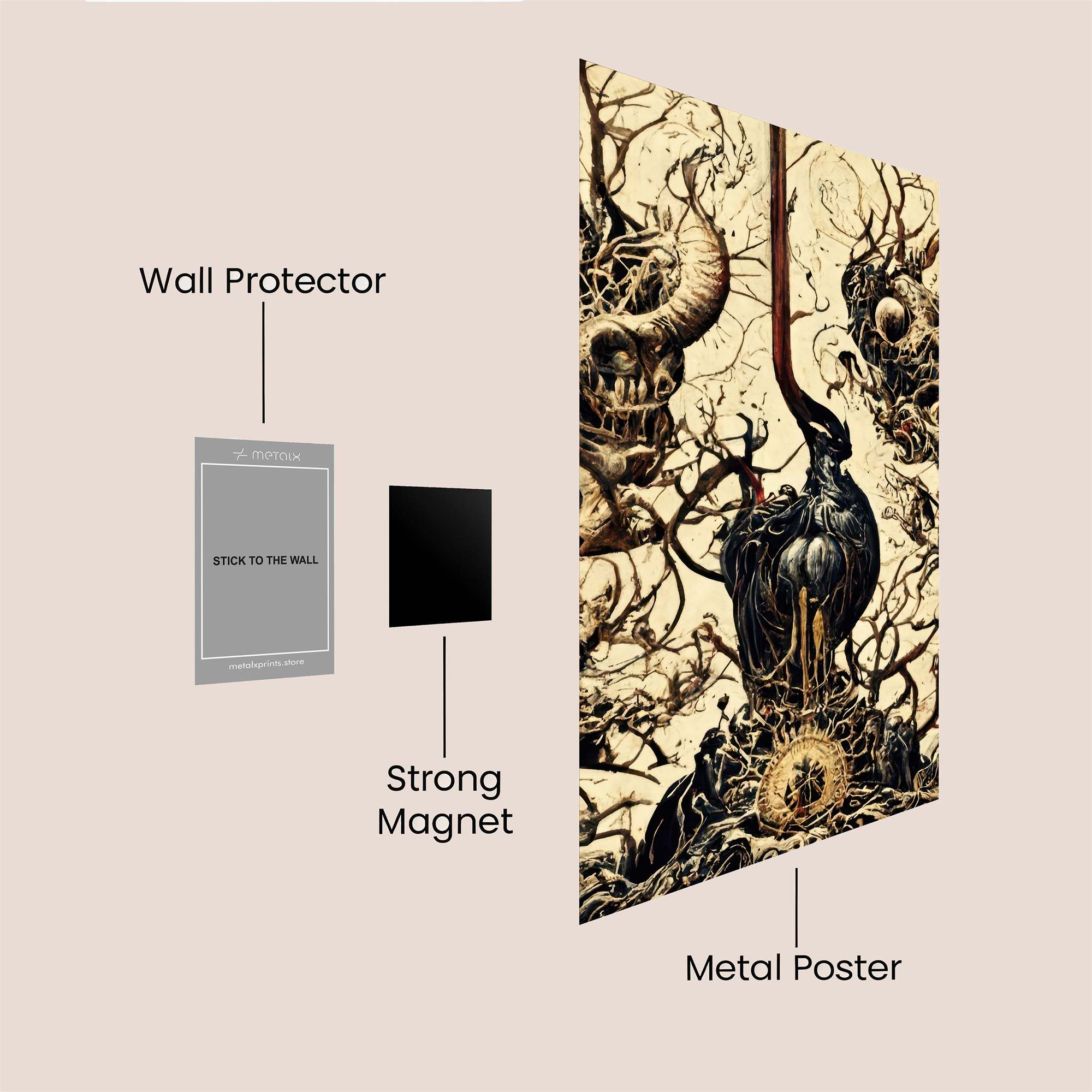 Skull Enigma Safe Wall Magnetic / M