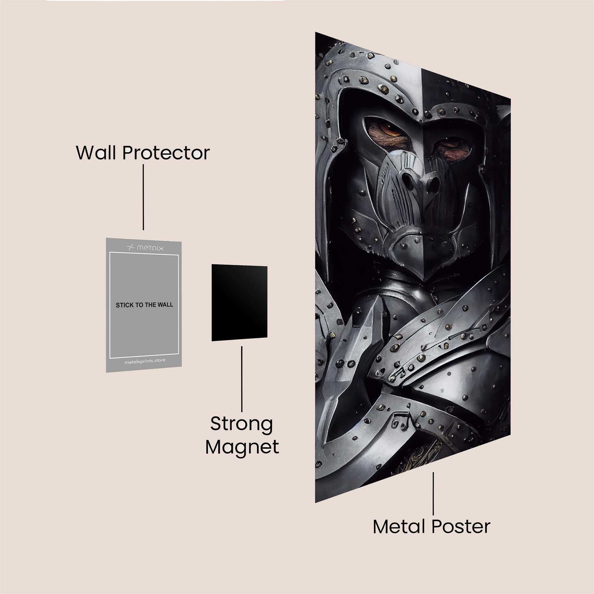 Knight Gloom Safe Wall Magnetic / M