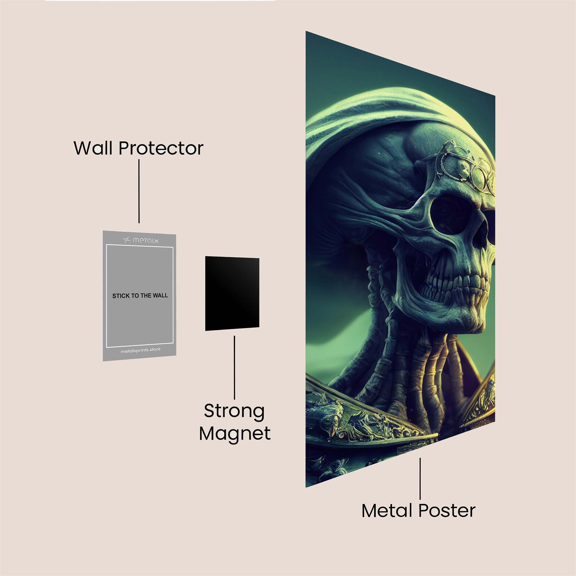 Grim Majesty Safe Wall Magnetic / M