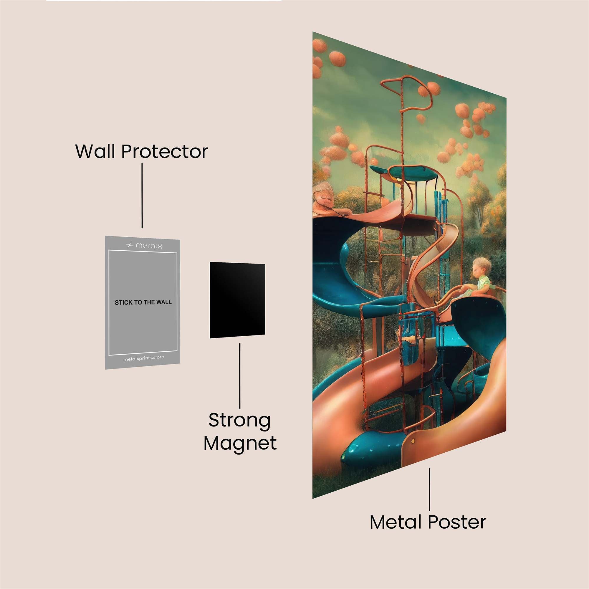 Slide Dreamscape Safe Wall Magnetic / M