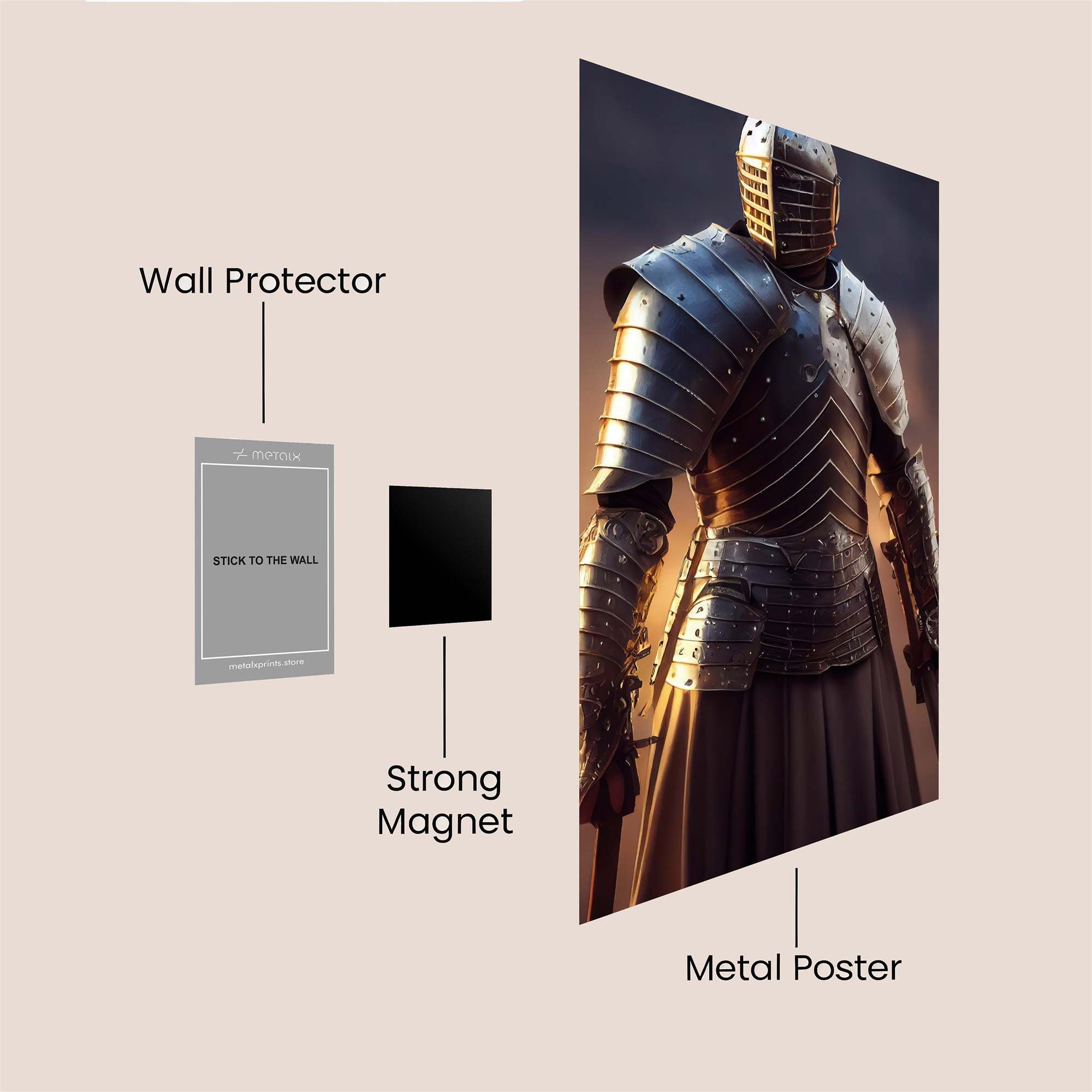 Knight Solemn Safe Wall Magnetic / M