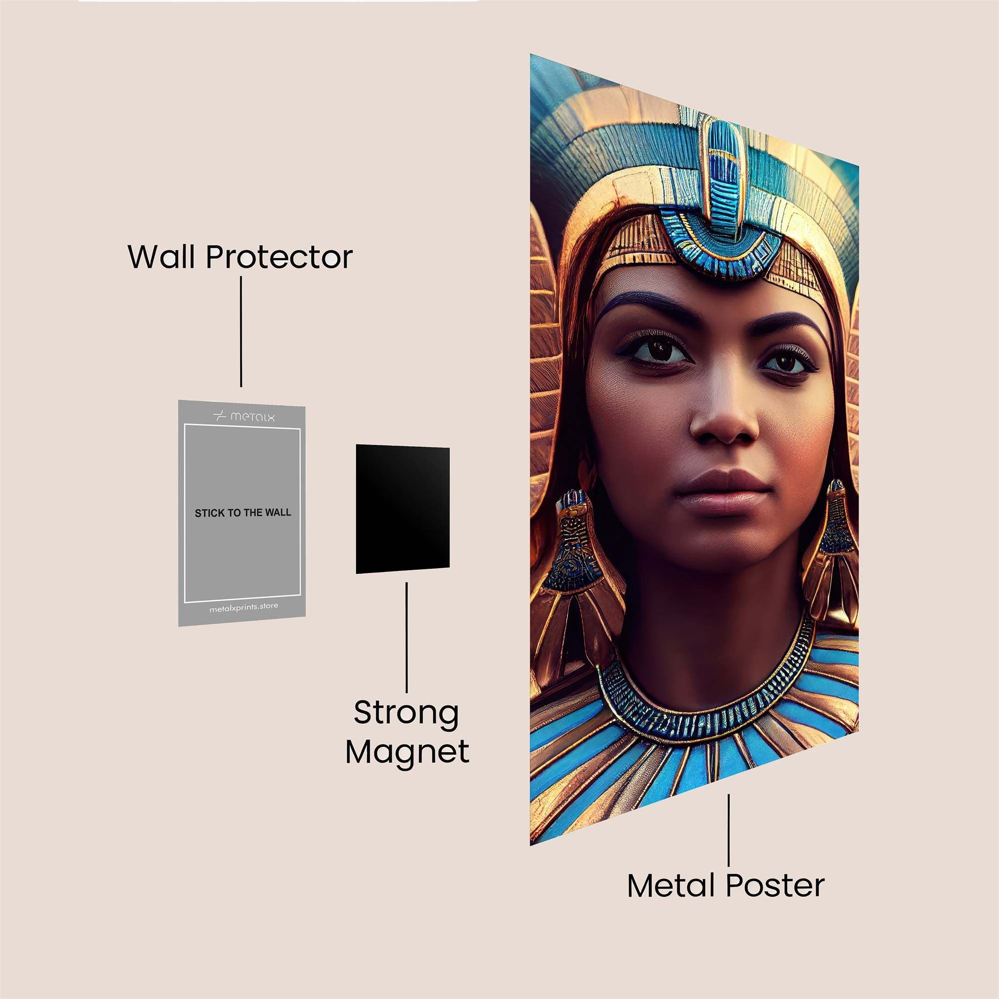 Nefertiti Enigmatic Safe Wall Magnetic / M