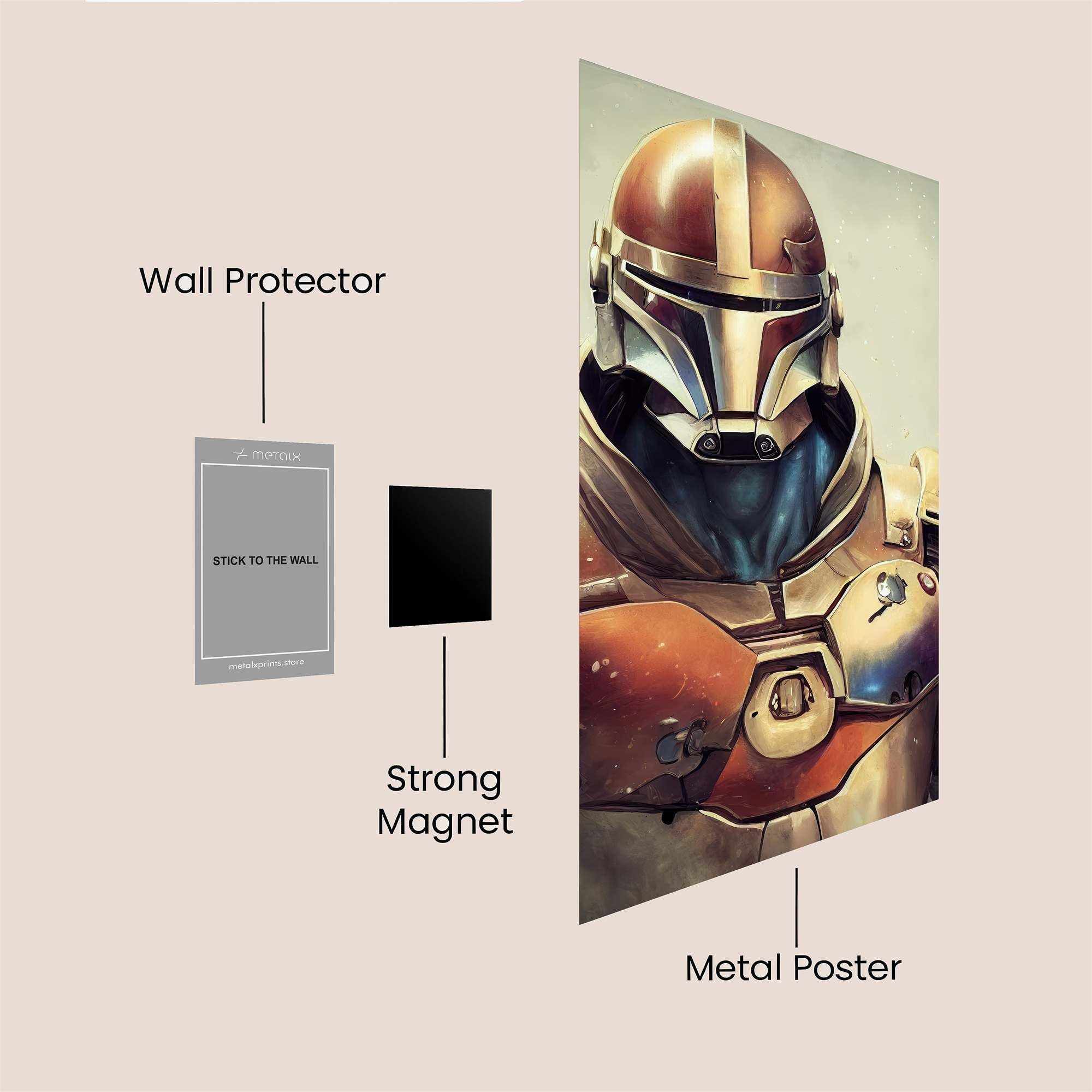 Mandalorian Majestic Safe Wall Magnetic / M