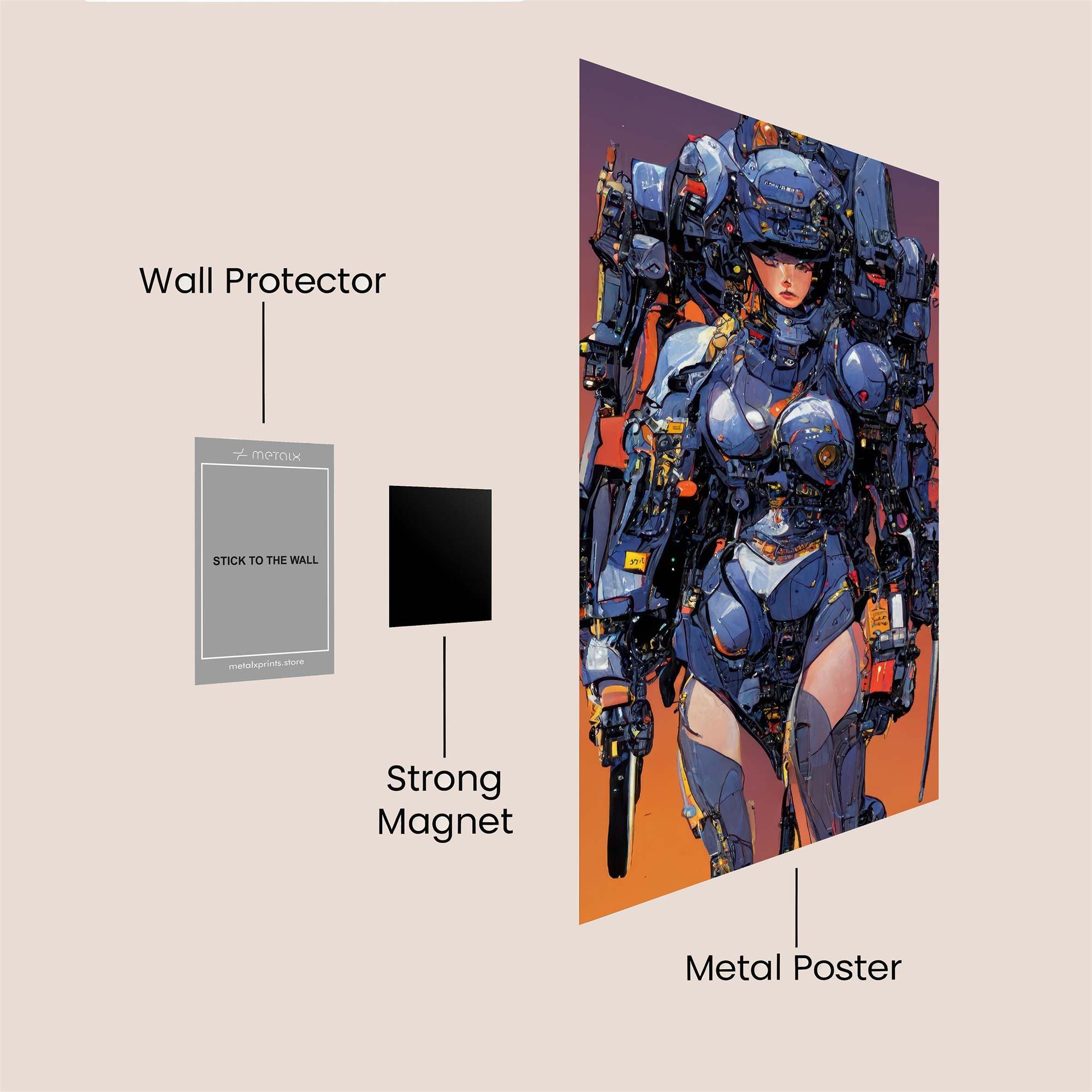 Cyber Enigma Safe Wall Magnetic / M