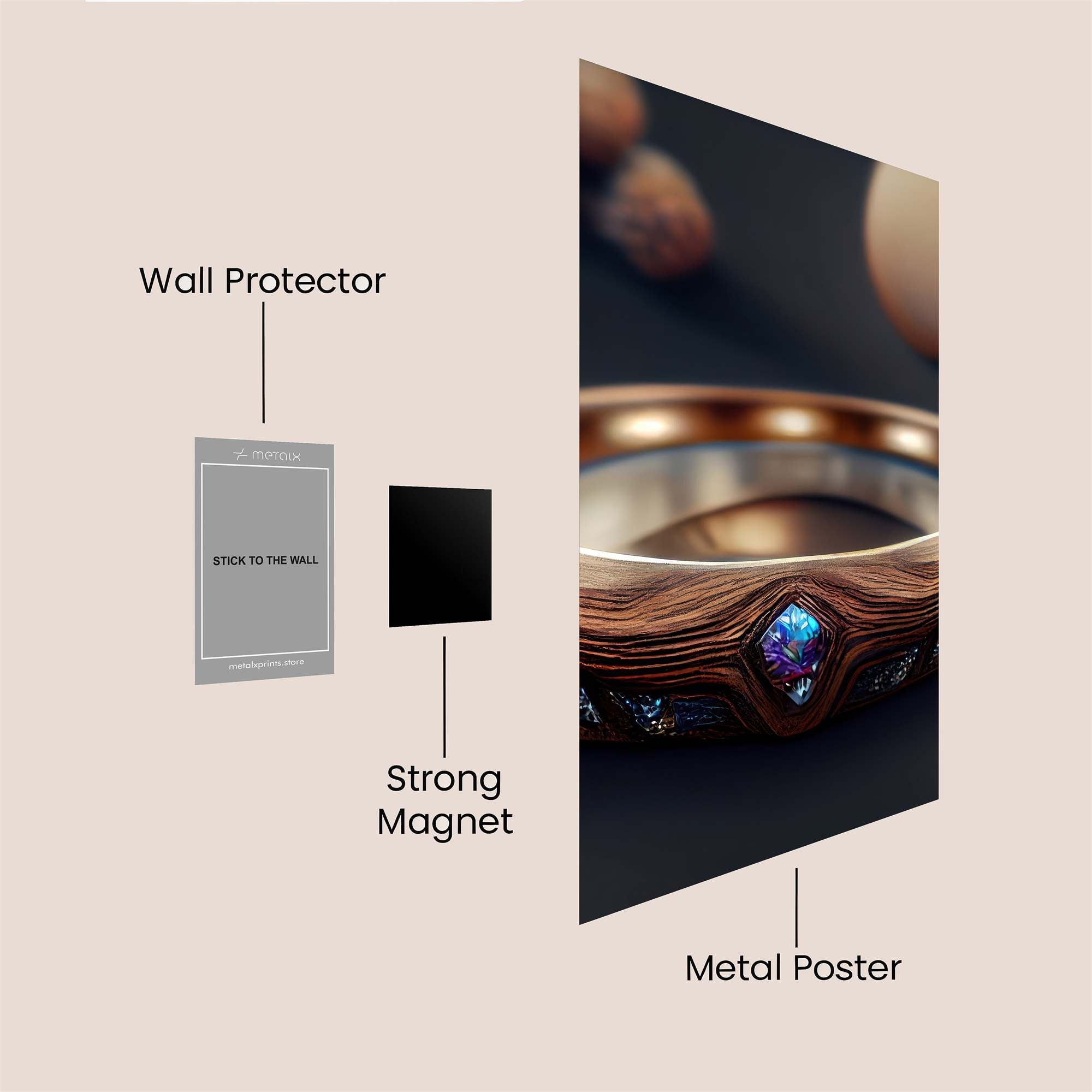 Mystic Ring Safe Wall Magnetic / M