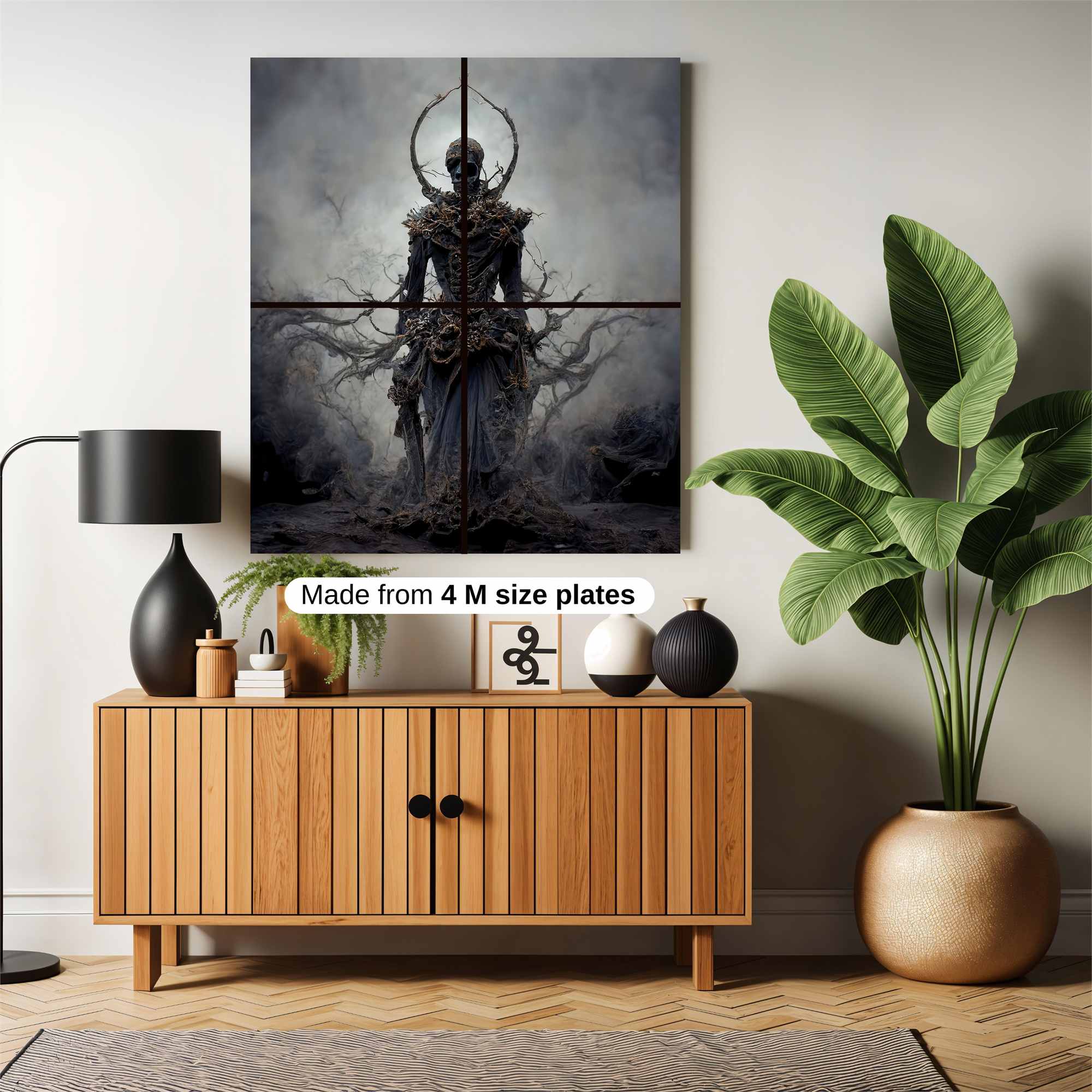 Skeleton Eerie Safe Wall Magnetic / M
