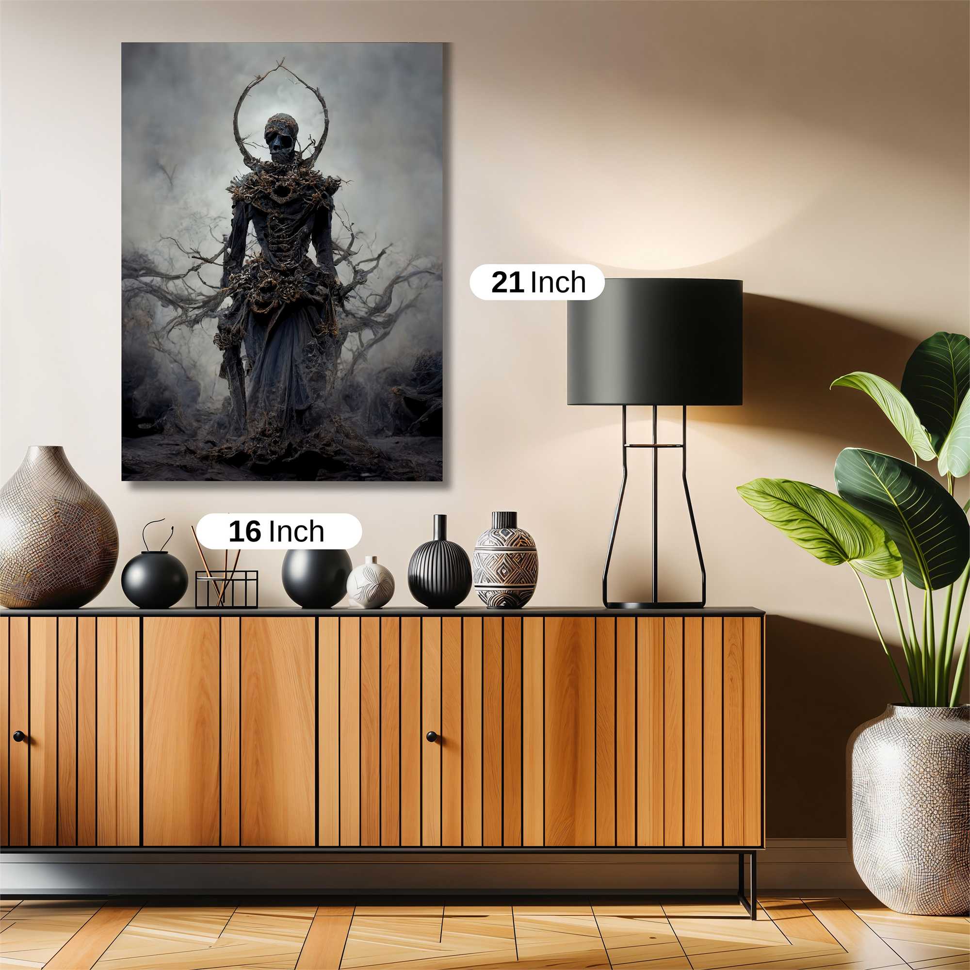 Skeleton Eerie Safe Wall Magnetic / M