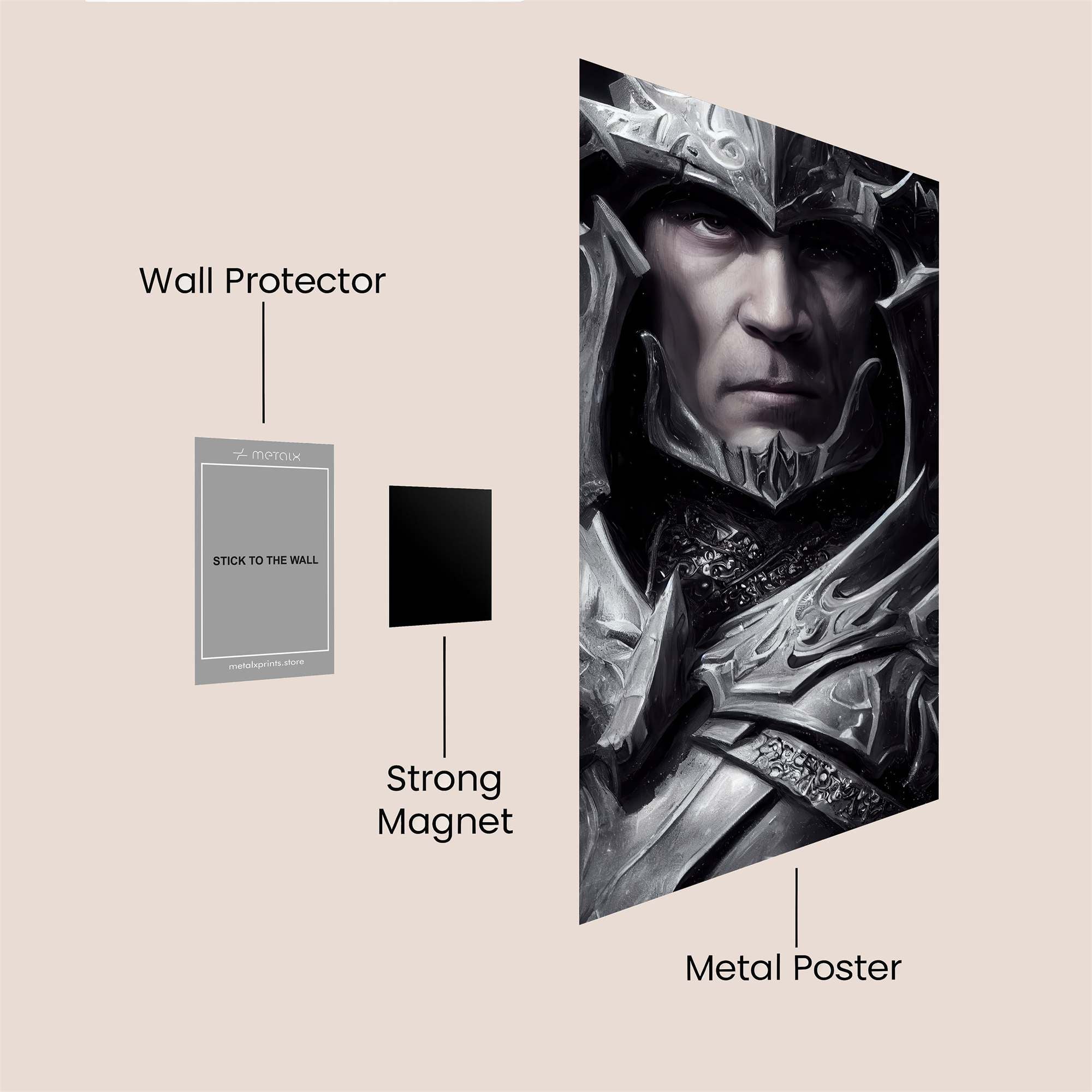 Knight Somber Safe Wall Magnetic / M