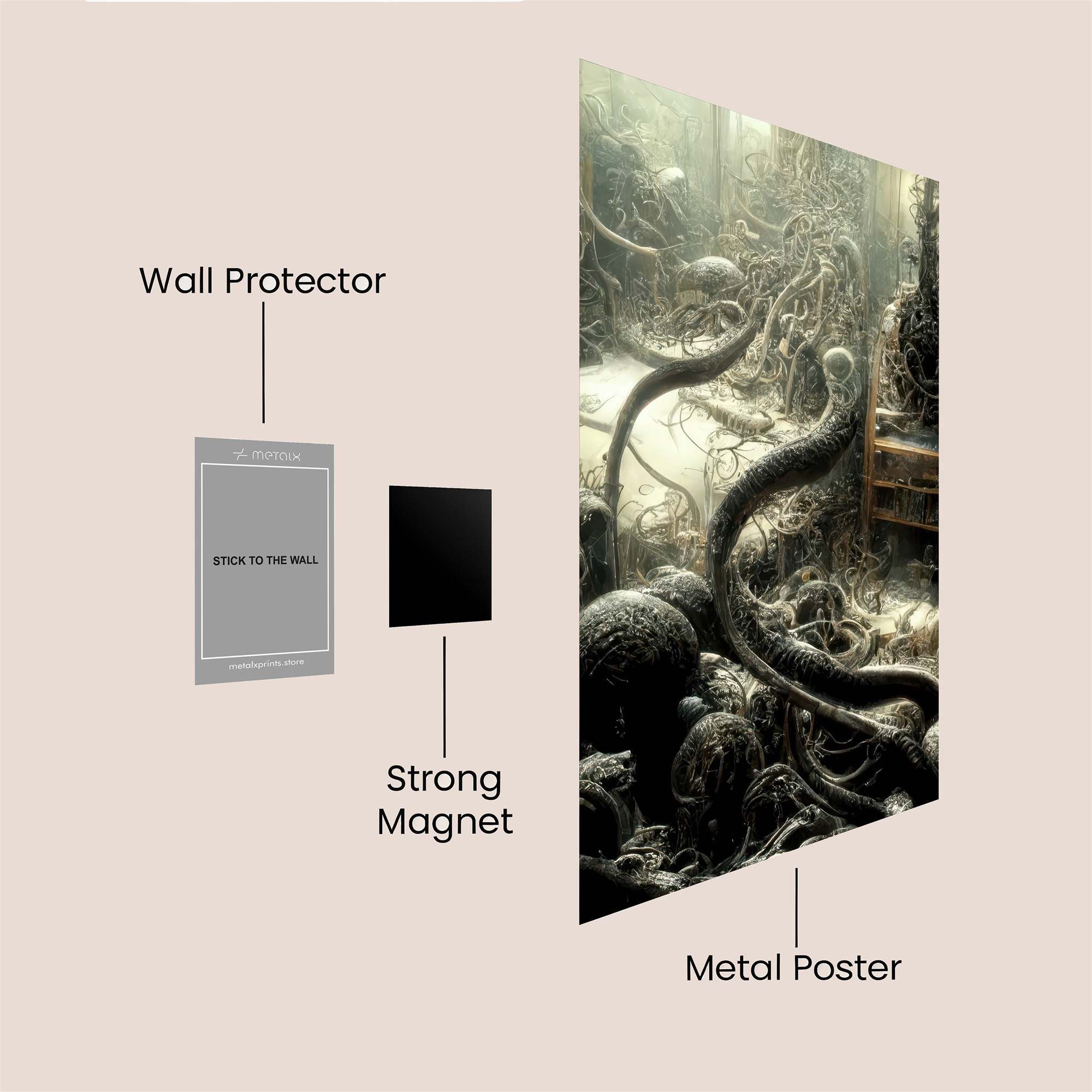 Tentacle Chaos Safe Wall Magnetic / M