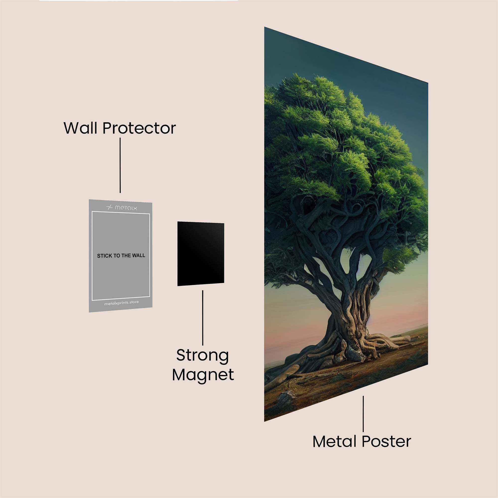 Ancient Tranquility Safe Wall Magnetic / M