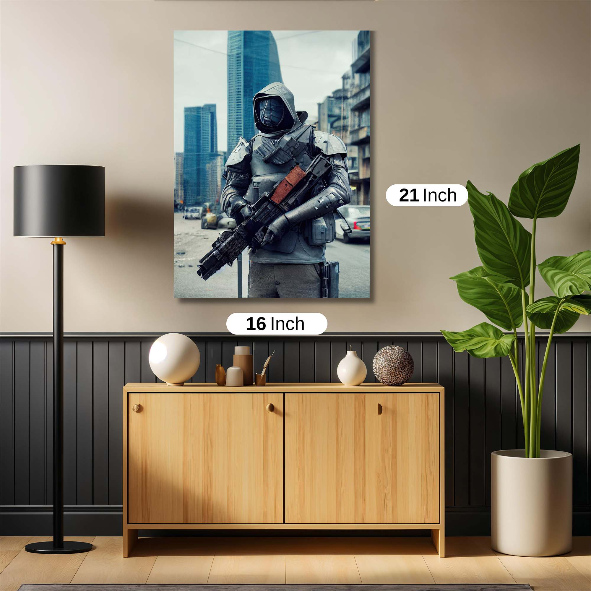 Cyberpunk Sentinel Safe Wall Magnetic / M