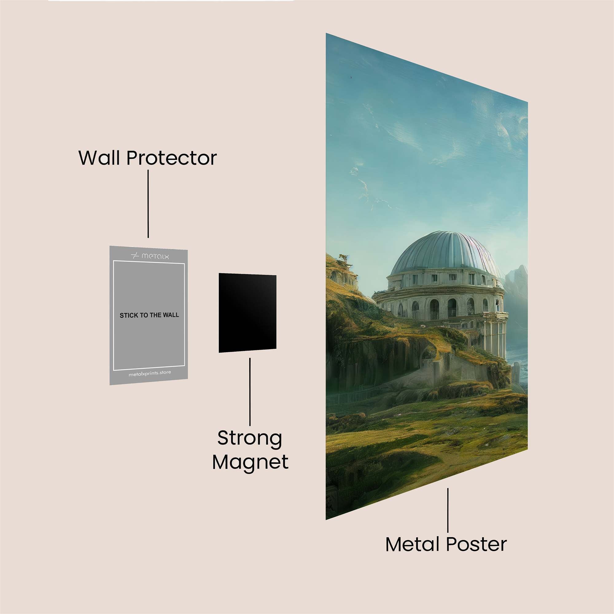 Pantheon Serenity Safe Wall Magnetic / M