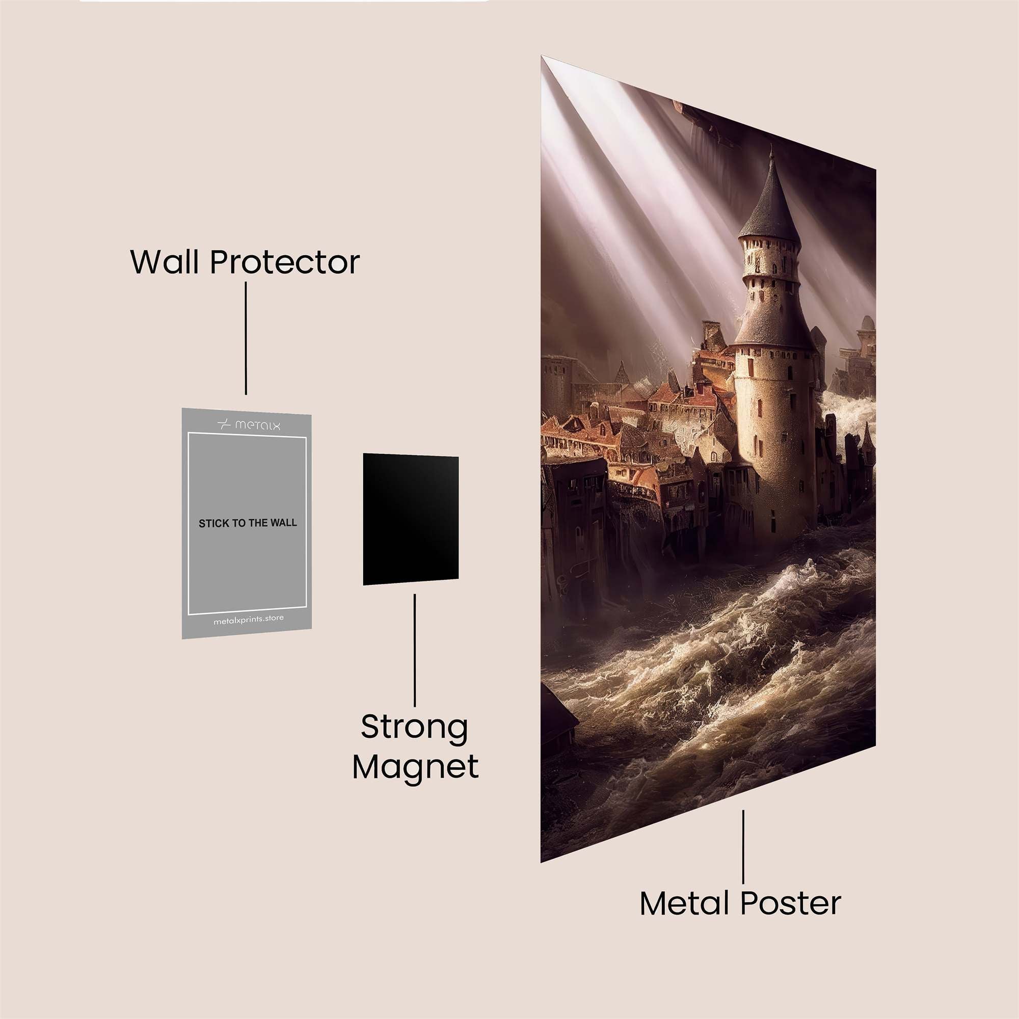 Flooded Fortress Safe Wall Magnetic / M