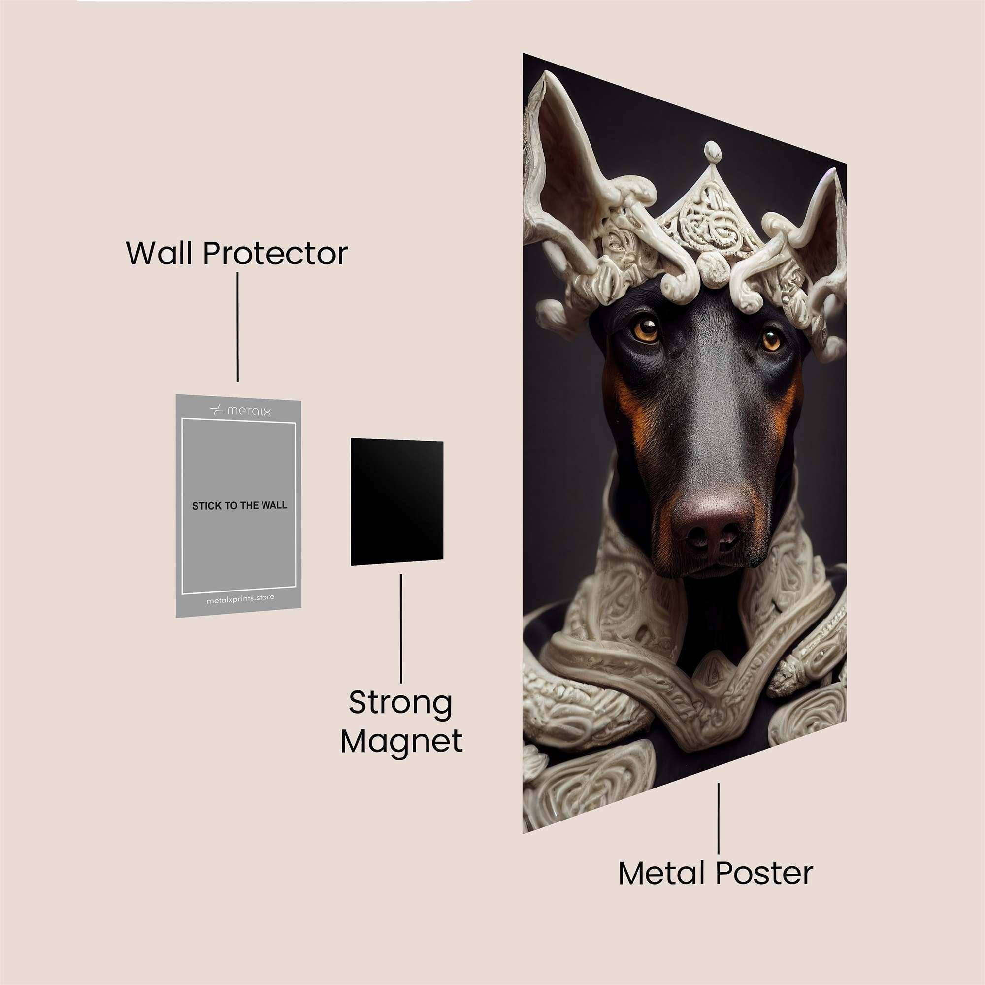 Doberman Regal Safe Wall Magnetic / M