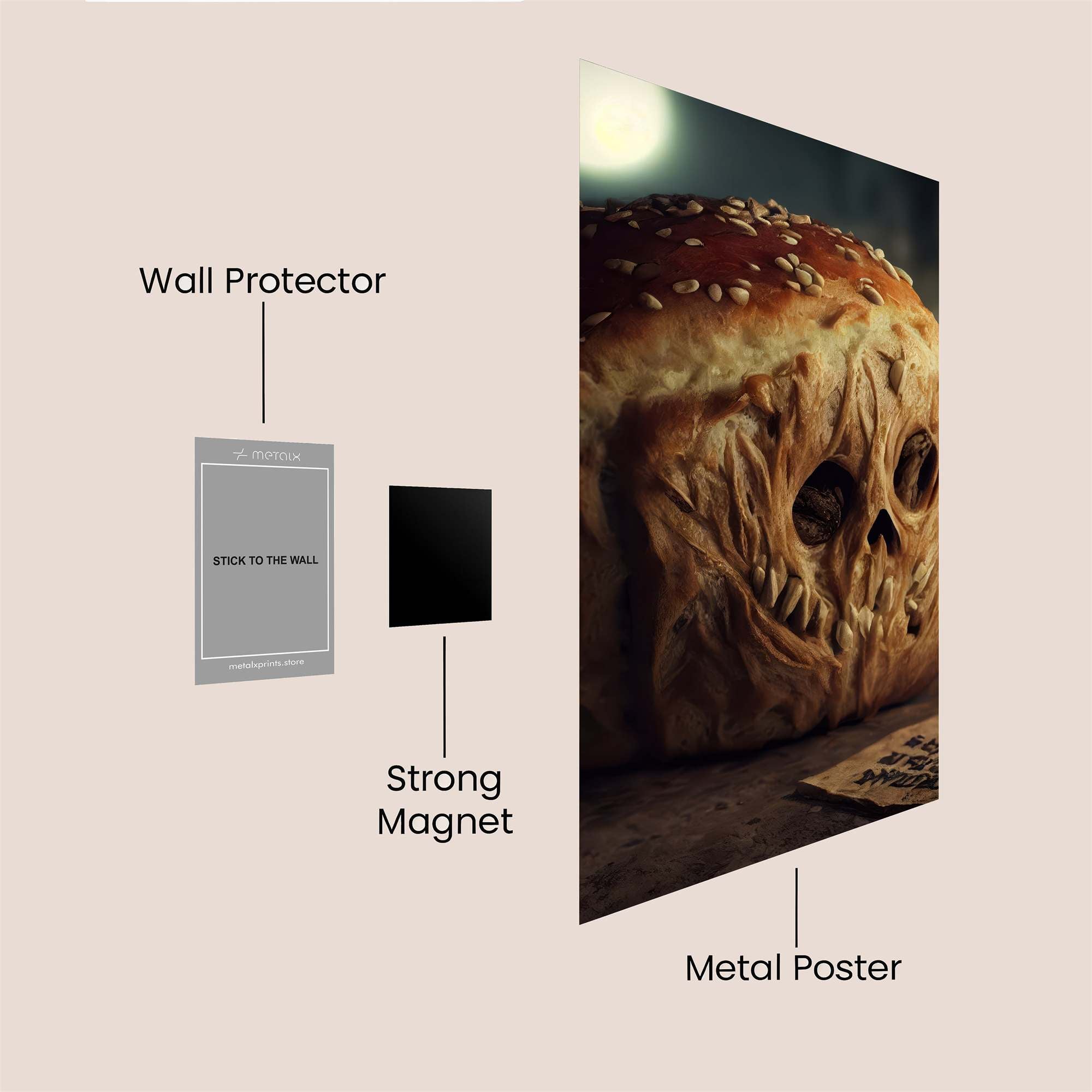 Bread Ghoul Safe Wall Magnetic / M