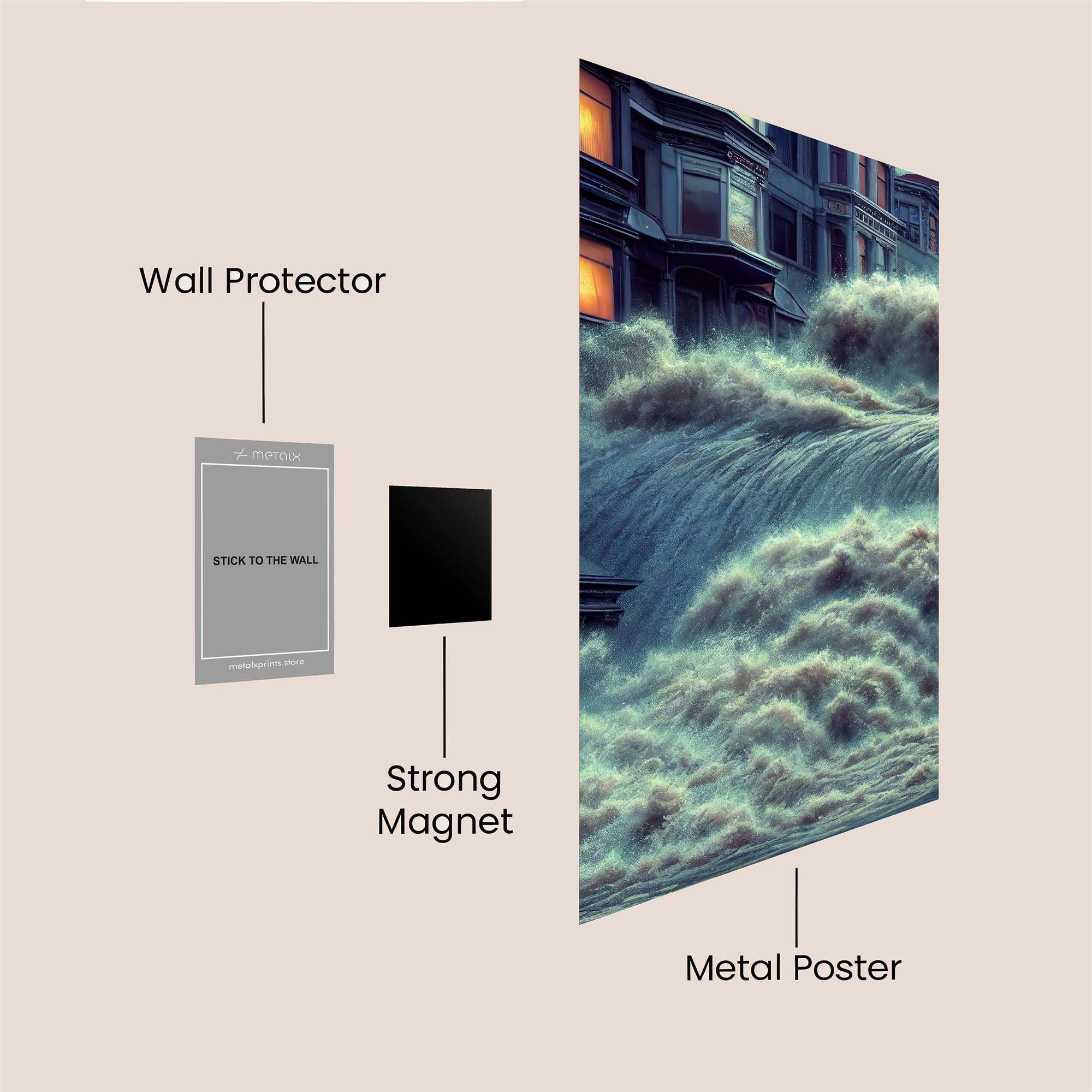 City Deluge Safe Wall Magnetic / M