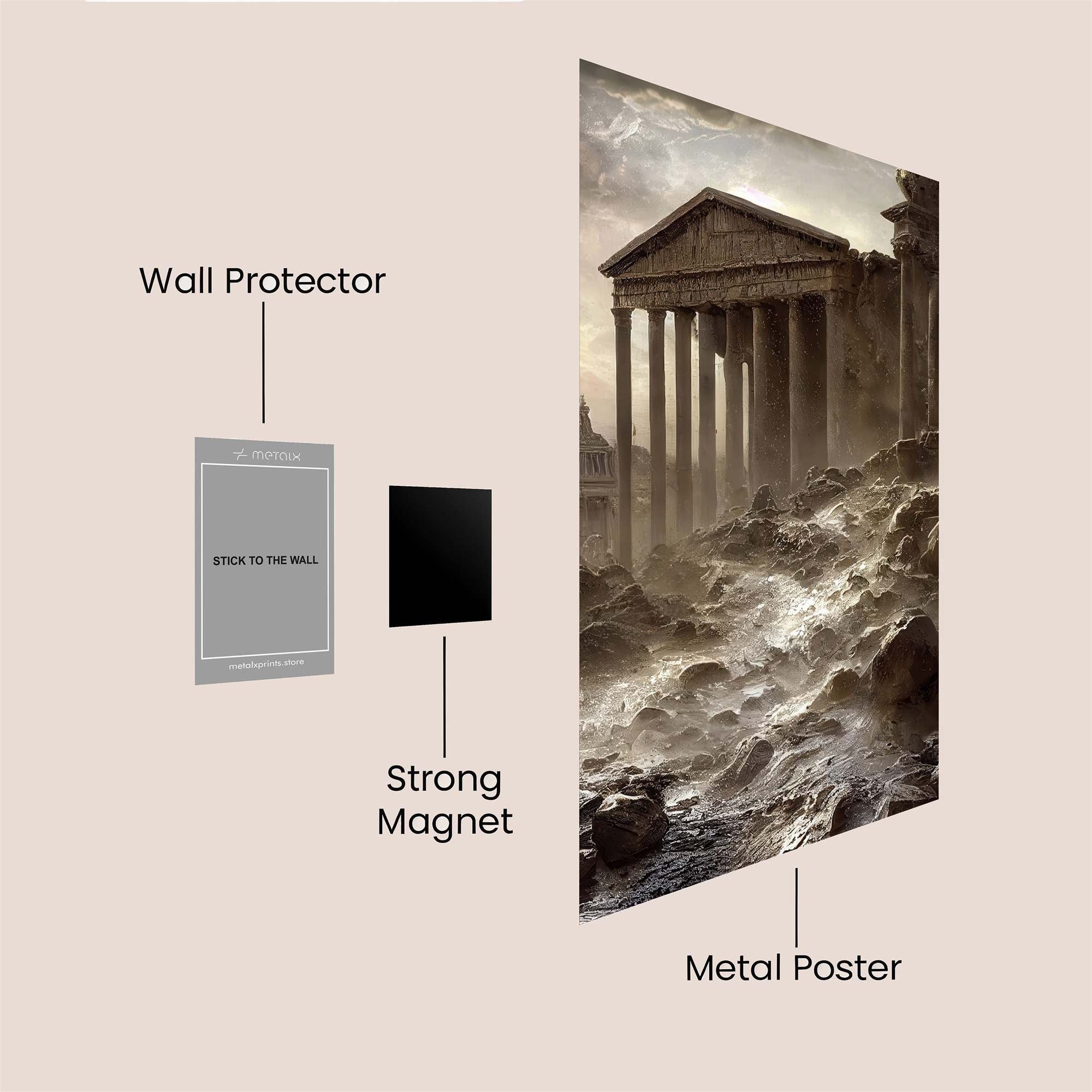 Parthenon Peril Safe Wall Magnetic / M