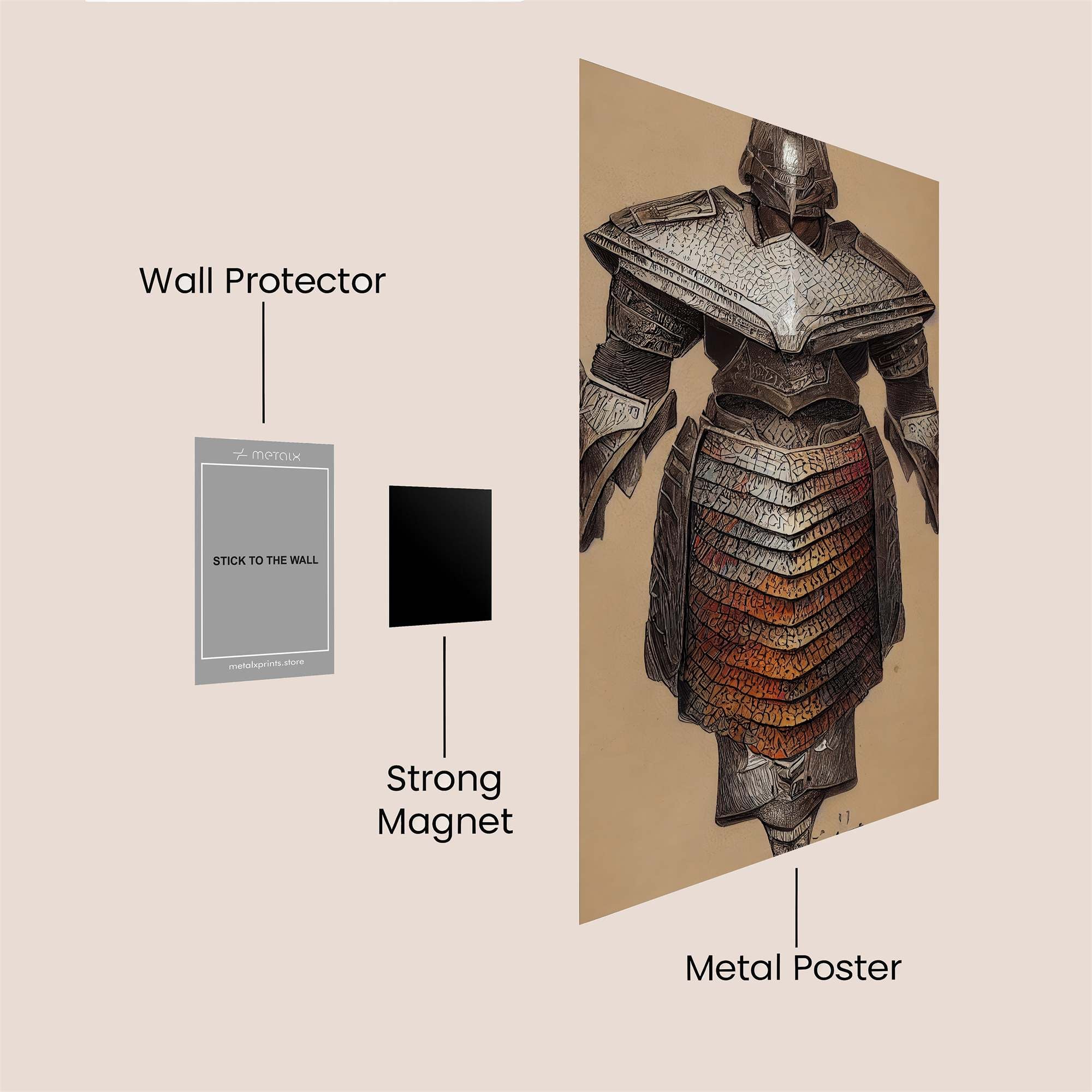 Knightly Valor Safe Wall Magnetic / M