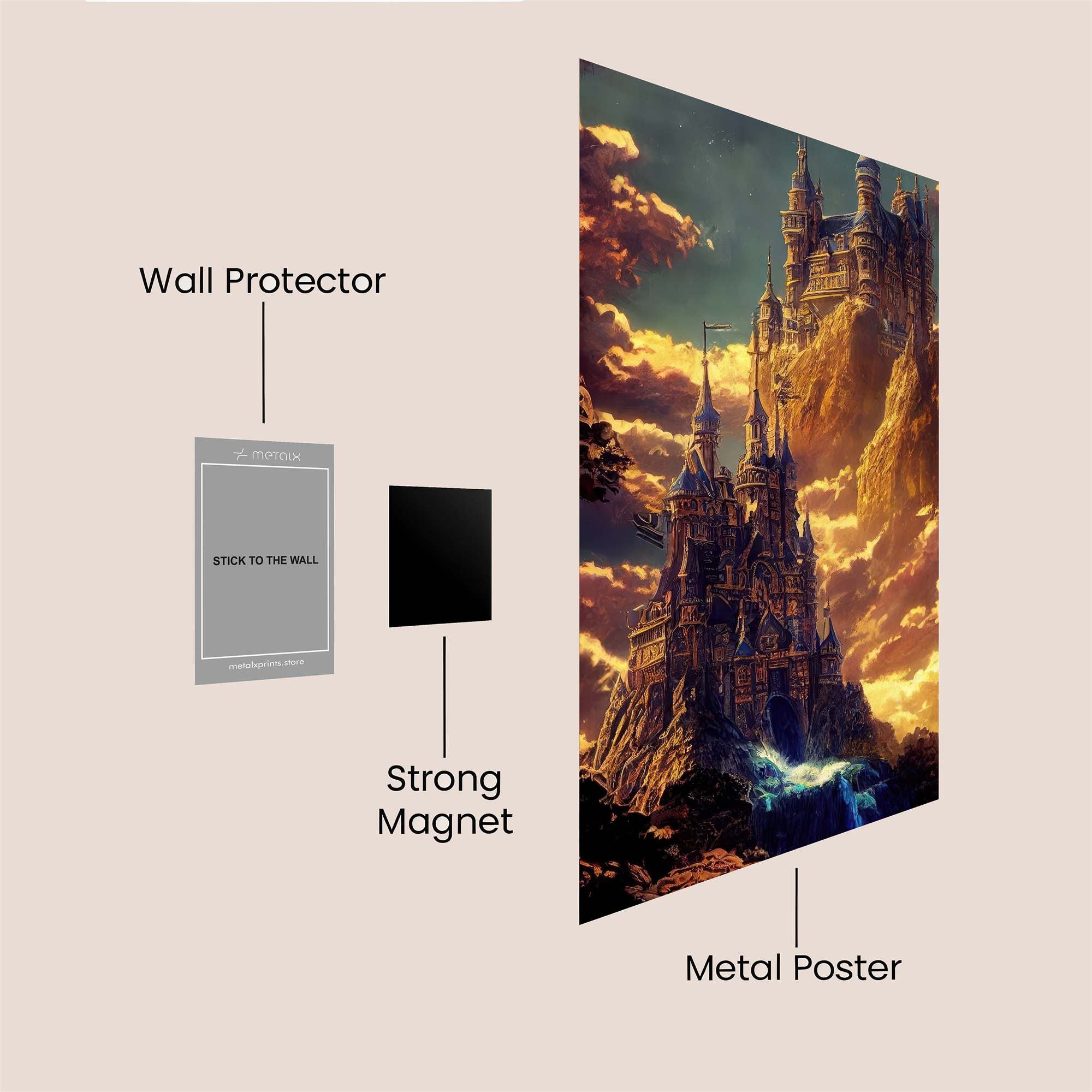 Castle Enigma Safe Wall Magnetic / M