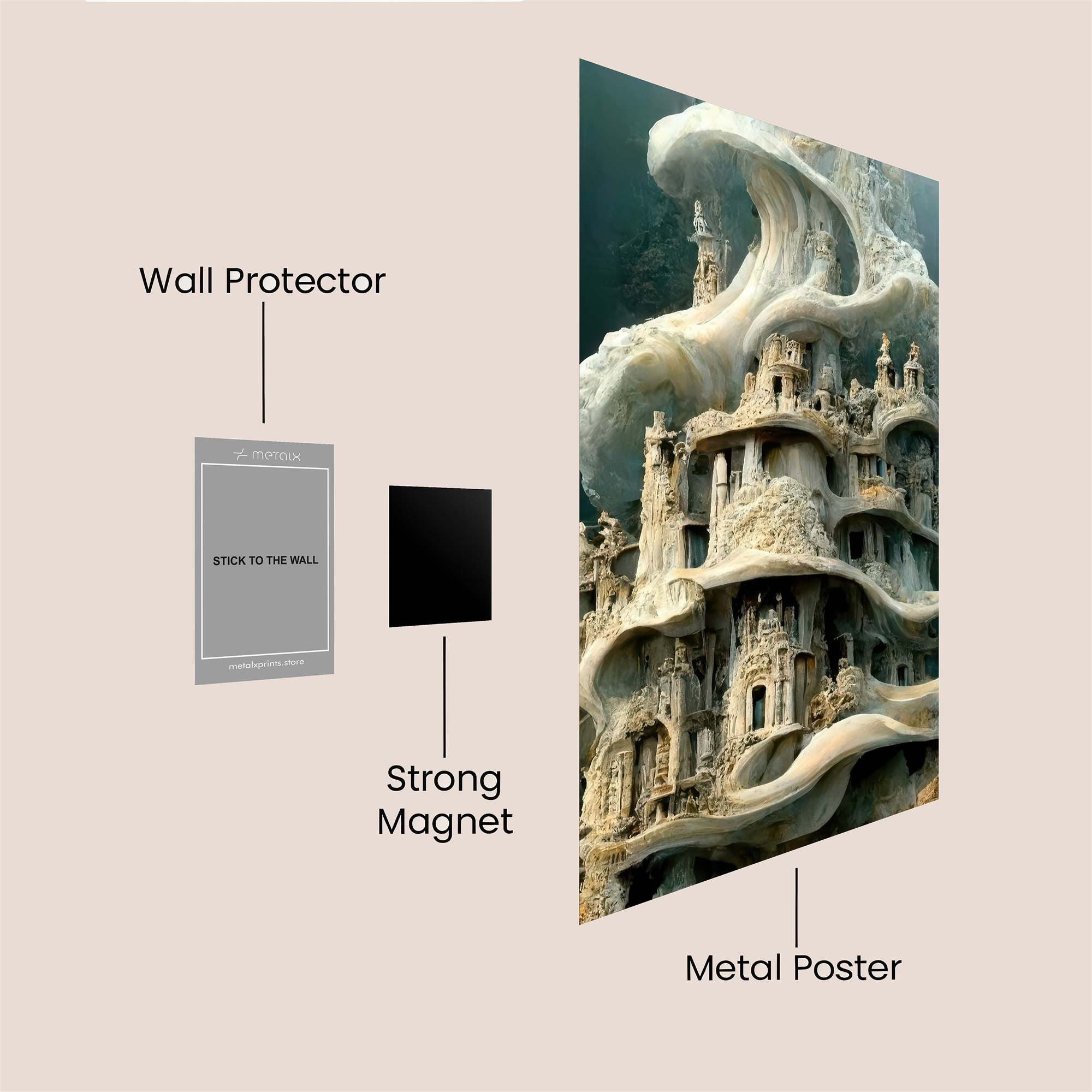 Tower Whimsy Safe Wall Magnetic / M