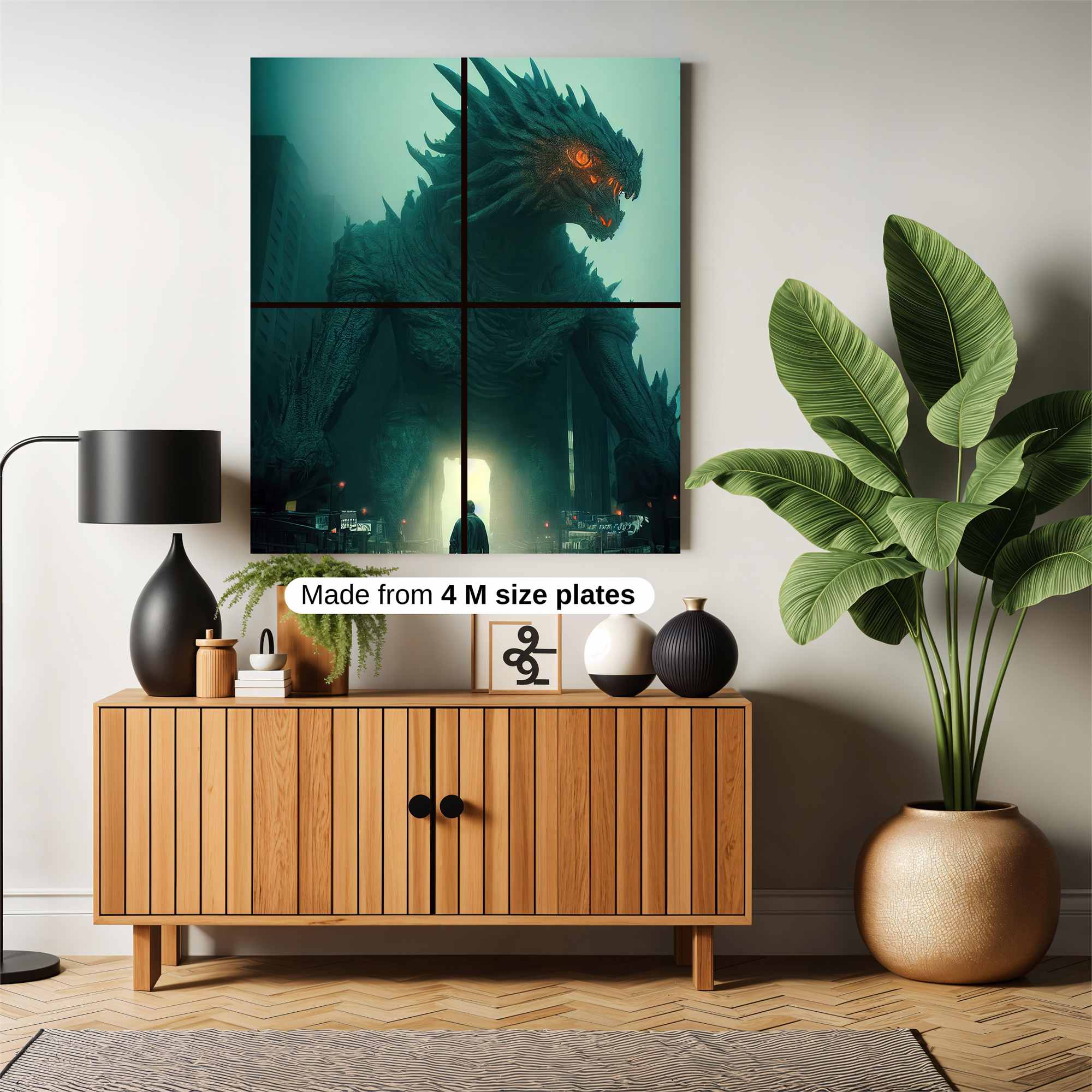 Godzilla Menacing Safe Wall Magnetic / M