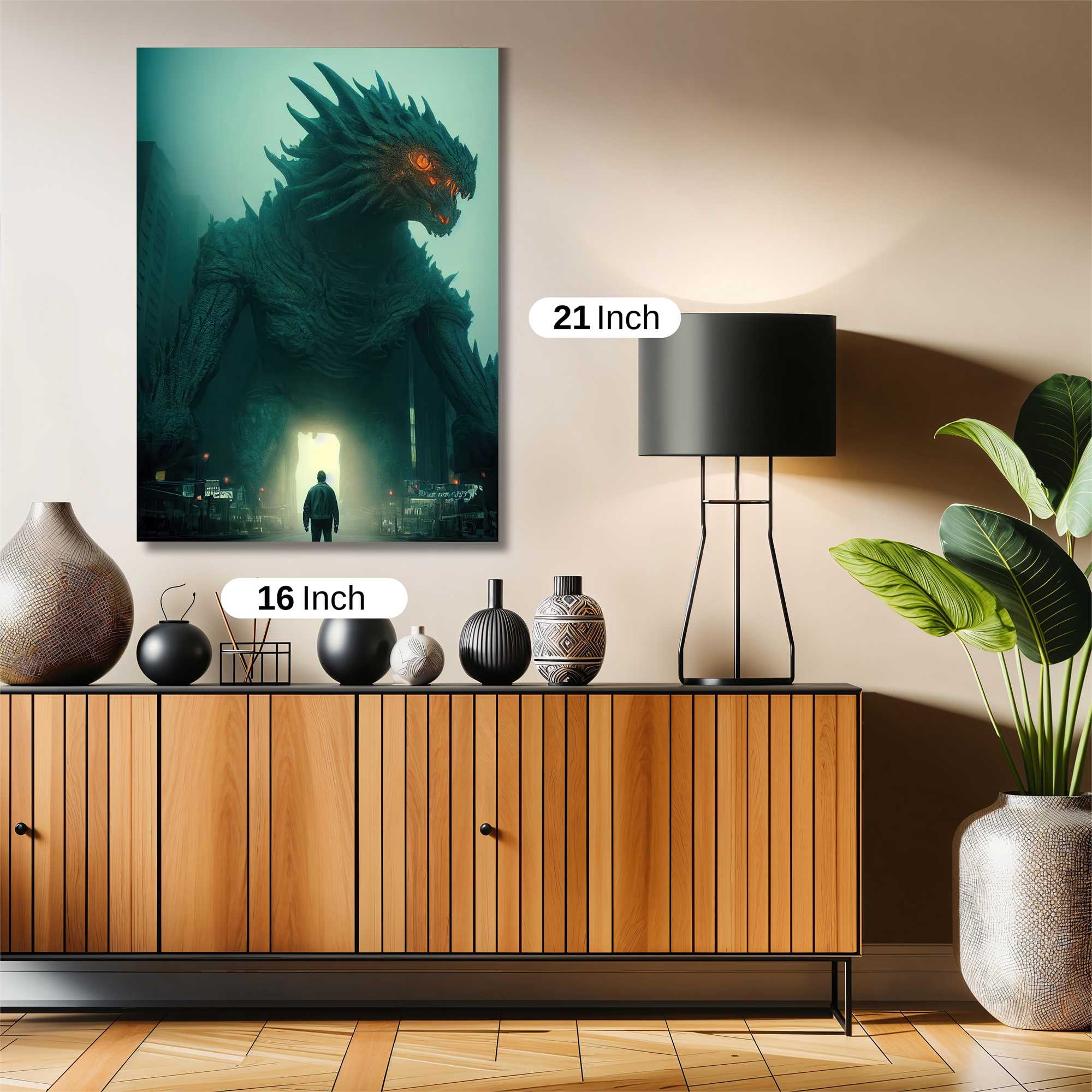 Godzilla Menacing Safe Wall Magnetic / M