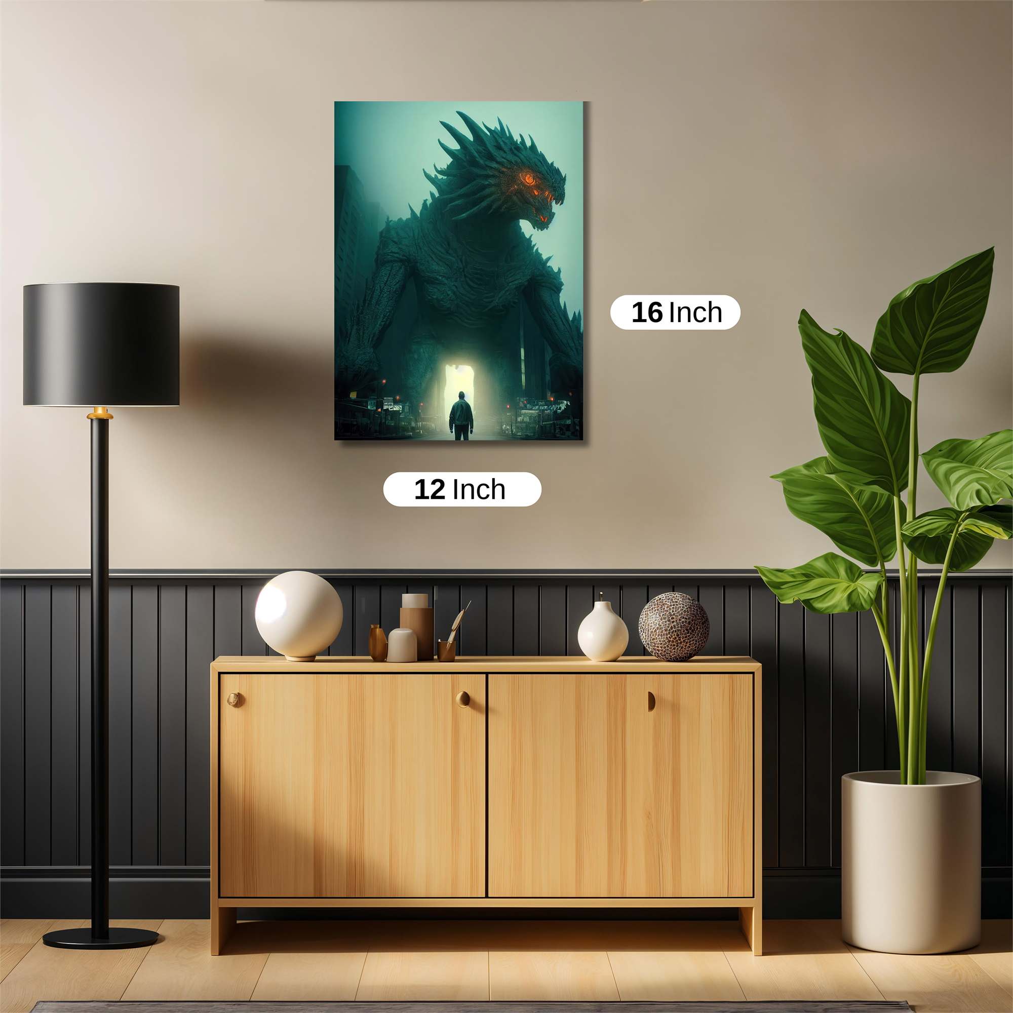 Godzilla Menacing Safe Wall Magnetic / M
